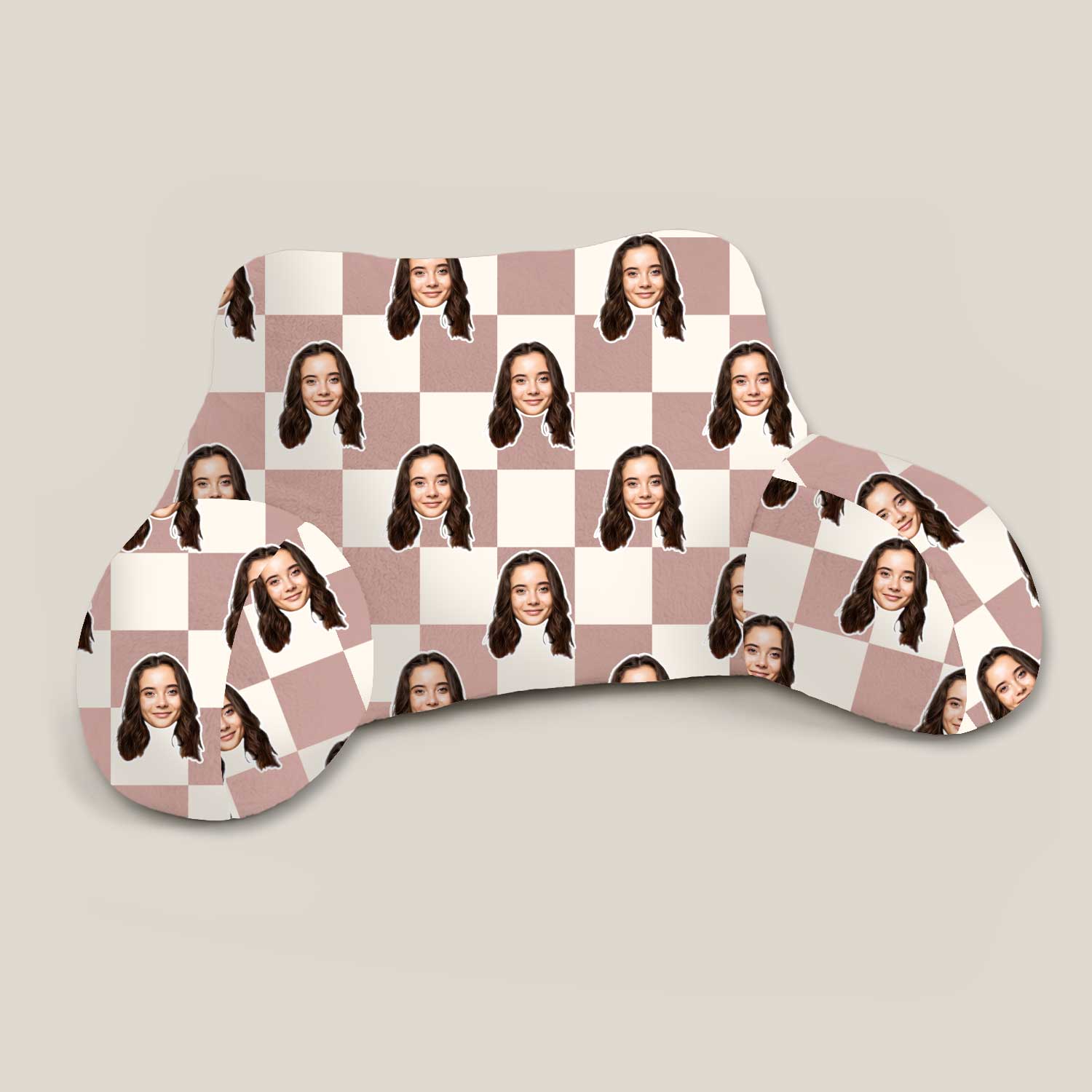 Personalised Check Square Cuddle Cushion