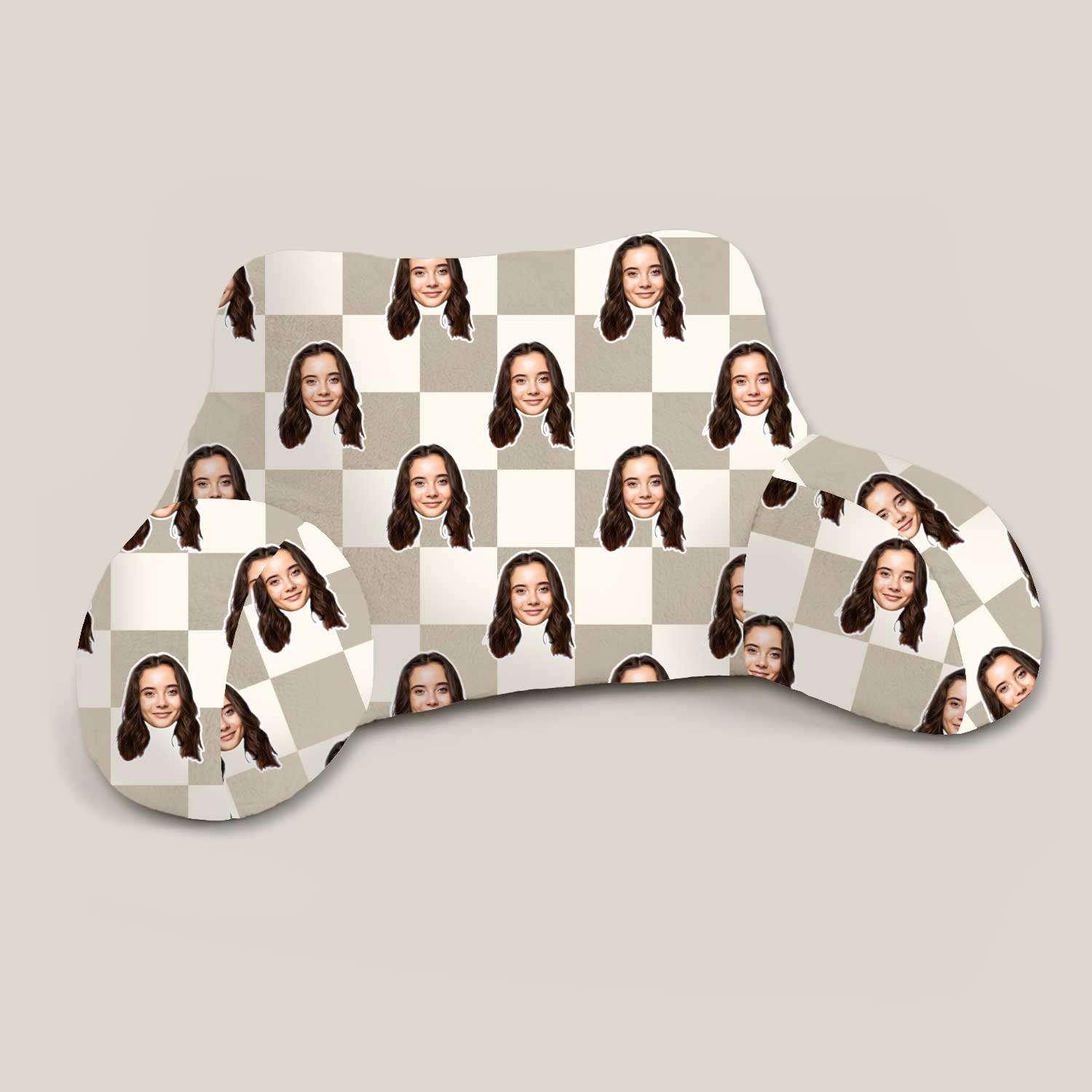 Personalised Check Square Cuddle Cushion