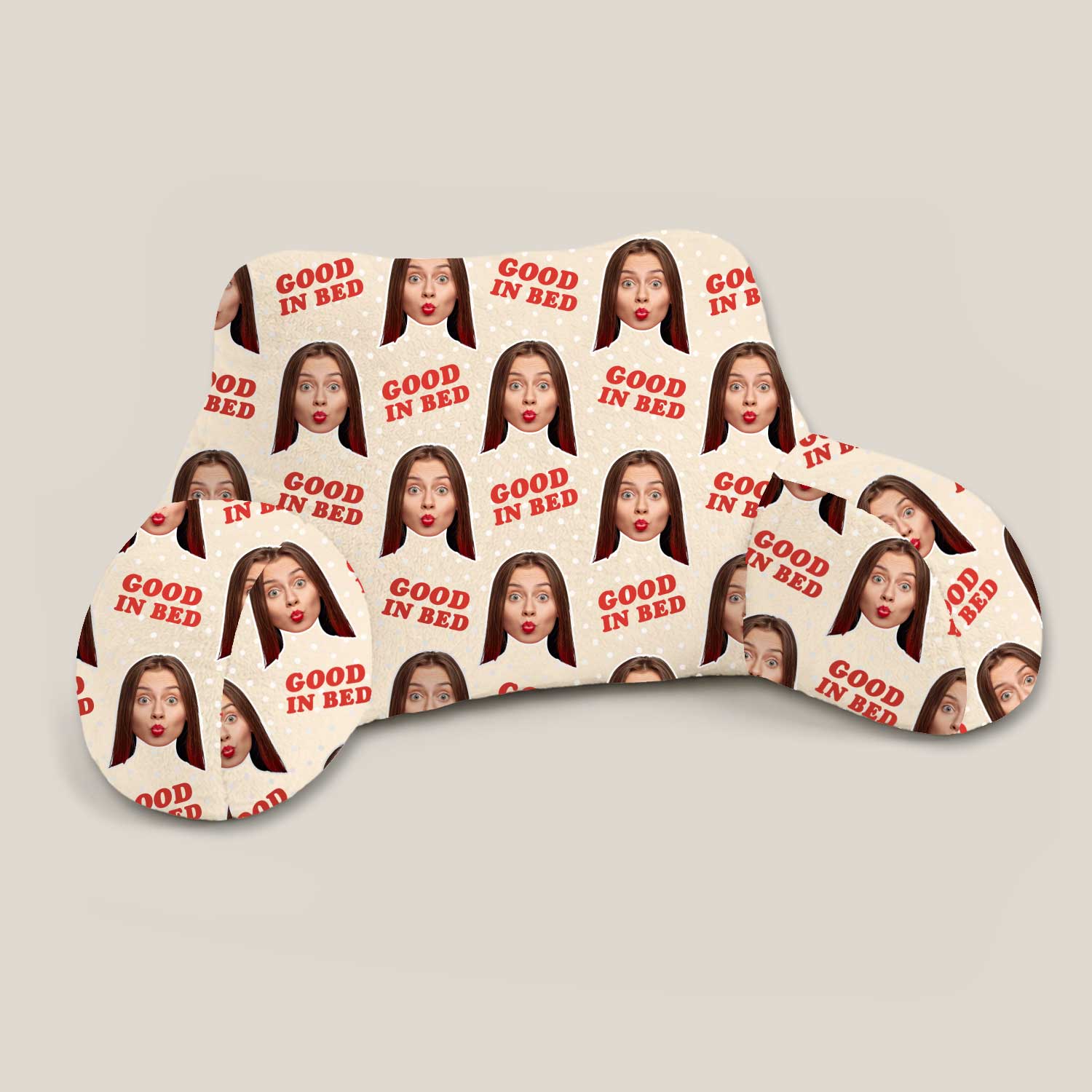 Personalised Good In Bed Cuddle Cushion