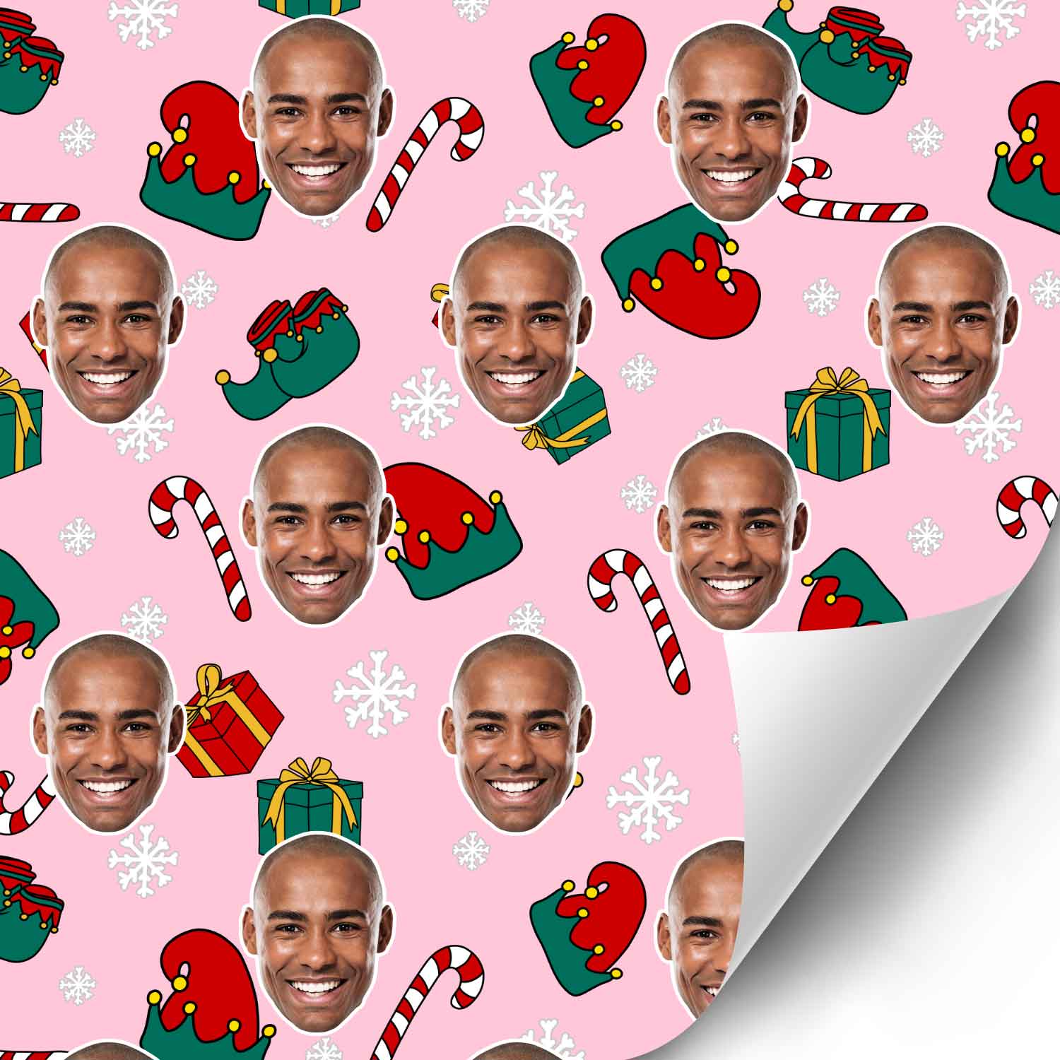 Elf Me Personalised Christmas Wrapping Paper