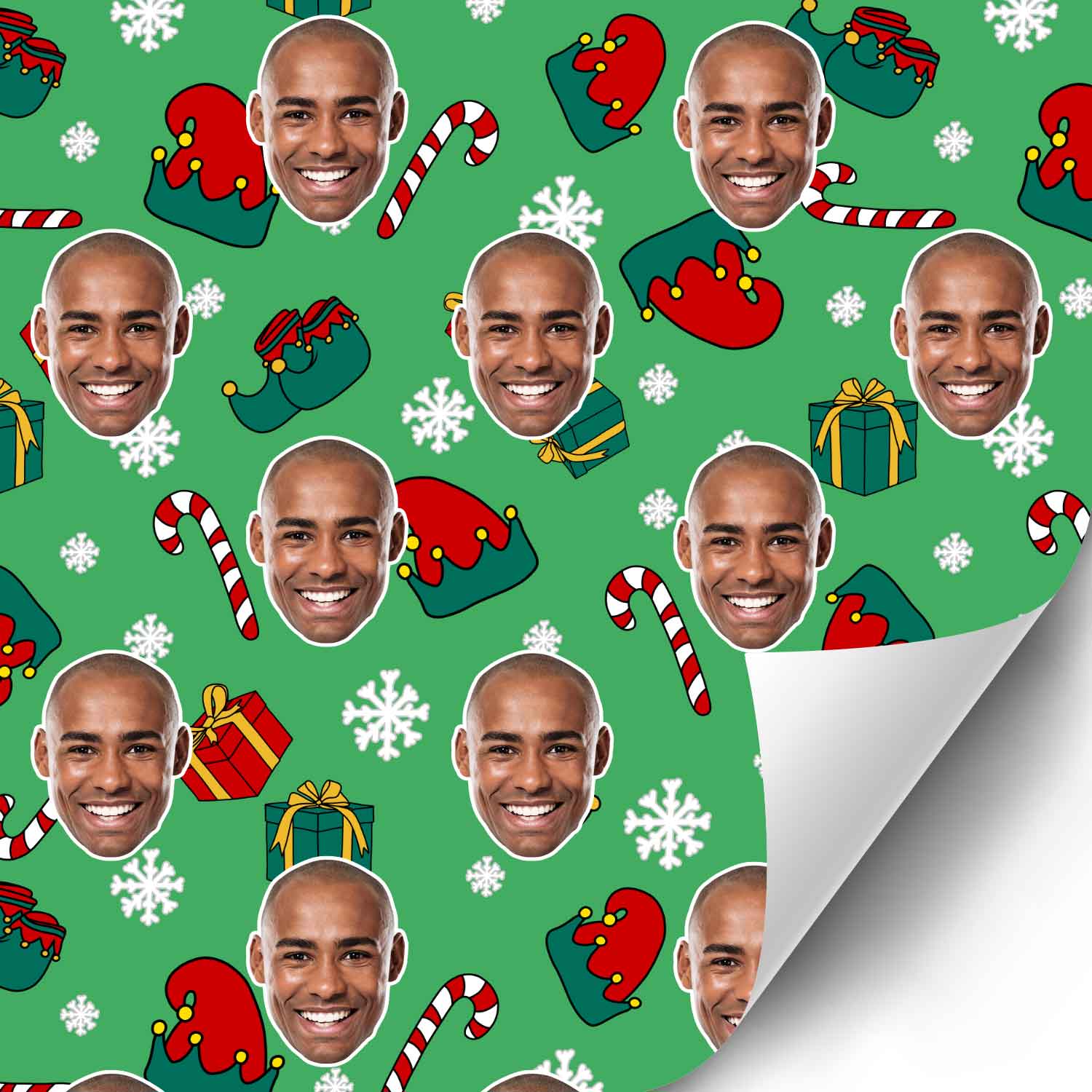 Elf Me Personalised Christmas Wrapping Paper