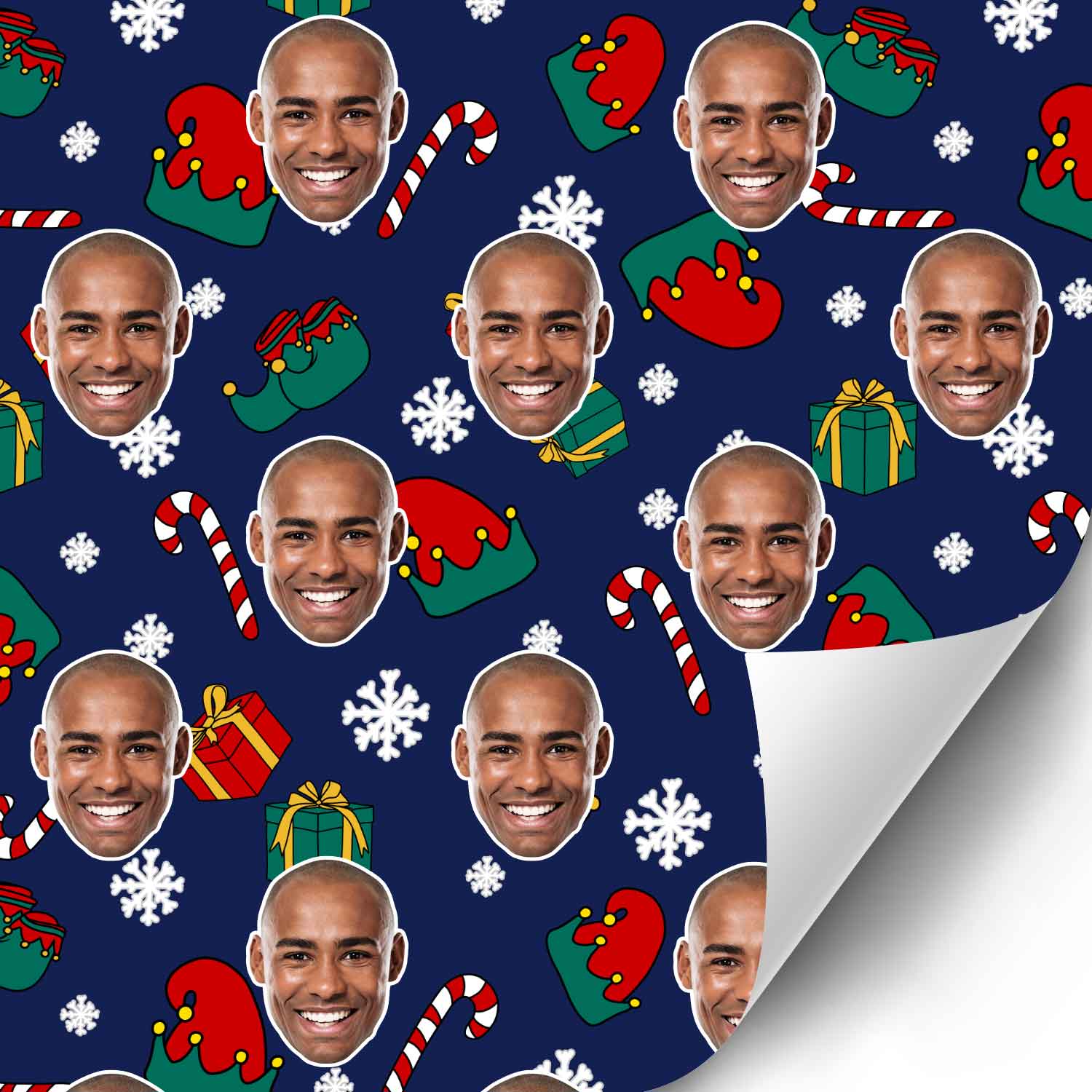 Elf Me Personalised Christmas Wrapping Paper