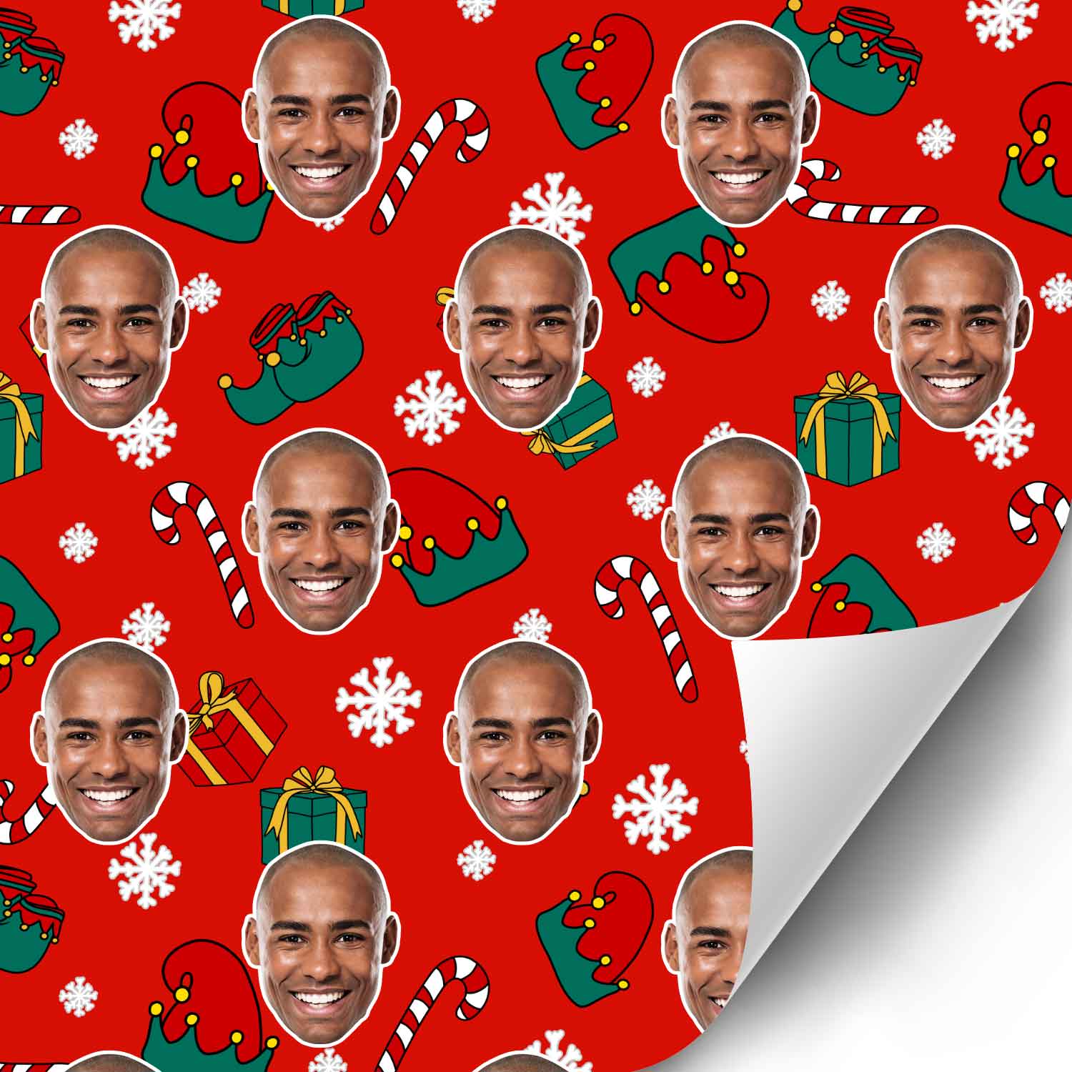 Elf Me Personalised Christmas Wrapping Paper