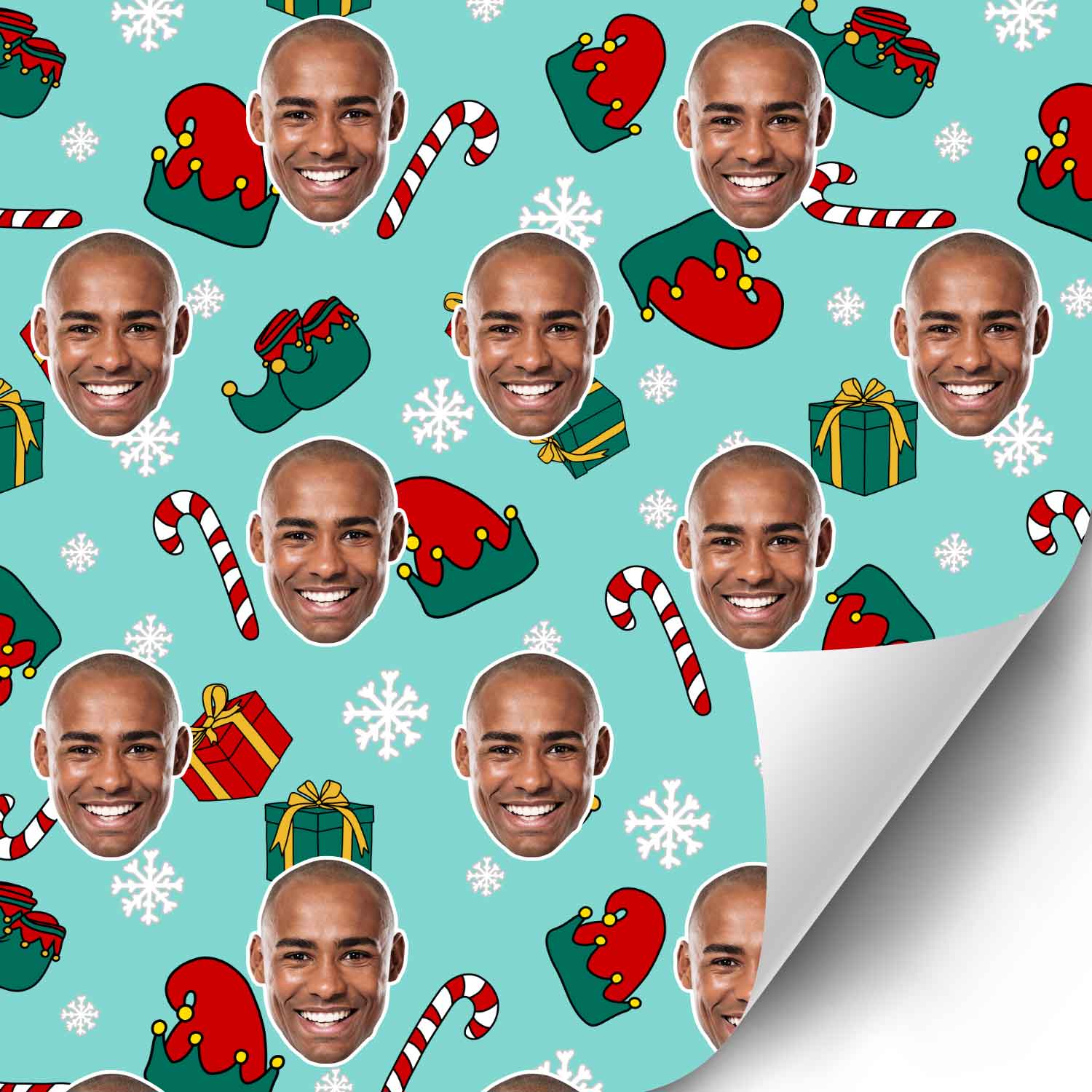Elf Me Personalised Christmas Wrapping Paper