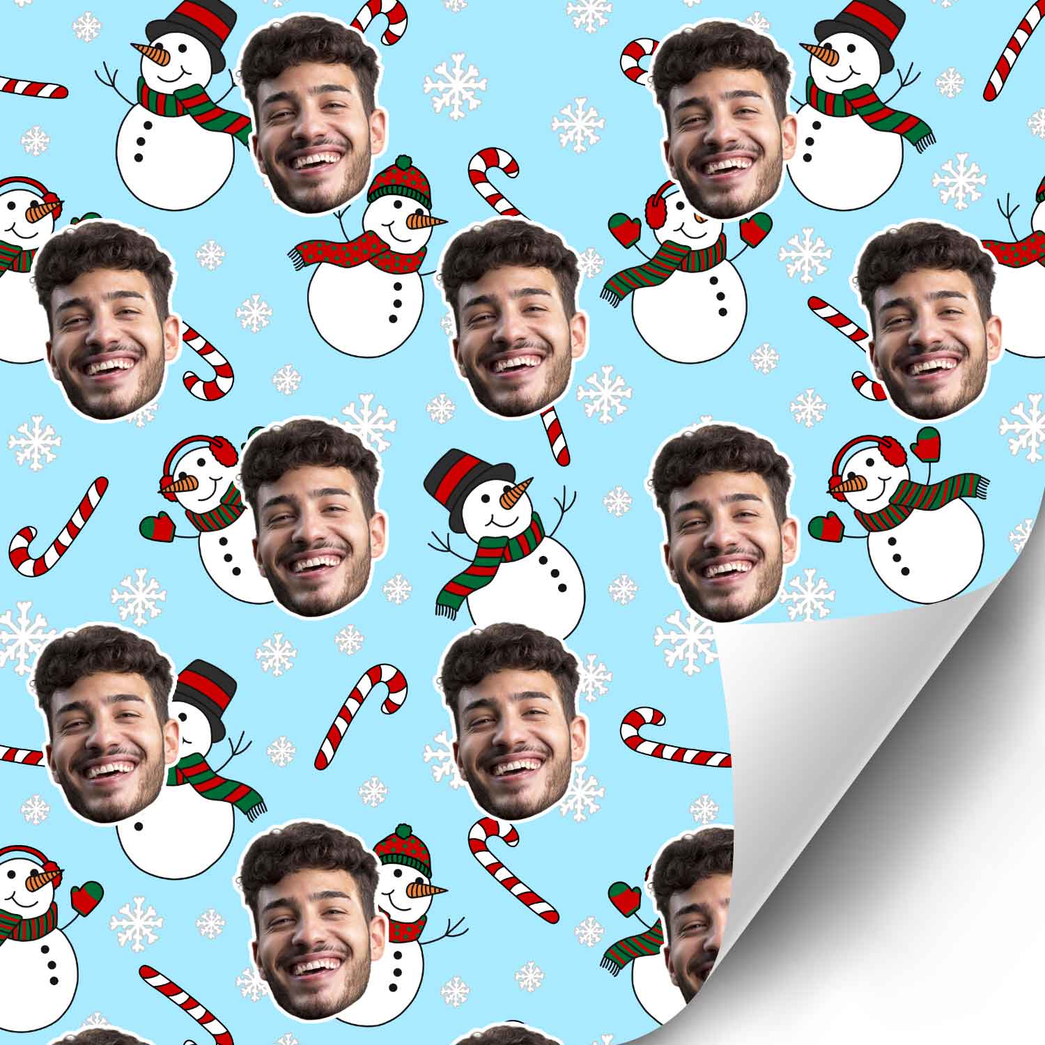 Snowman Me Personalised Christmas Wrapping Paper