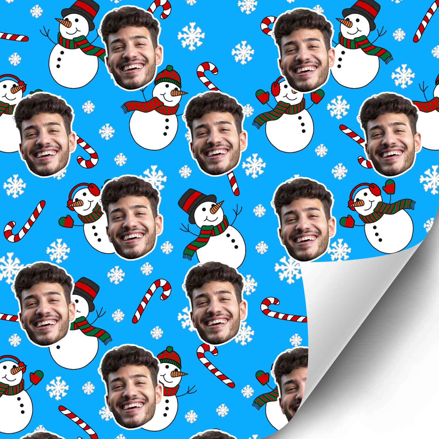 Snowman Me Personalised Christmas Wrapping Paper