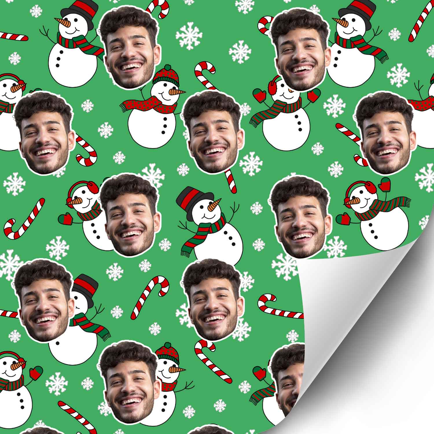 Snowman Me Personalised Christmas Wrapping Paper