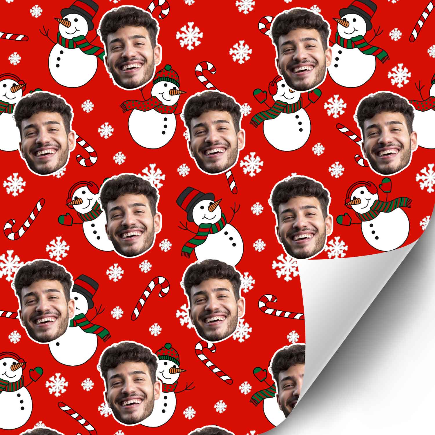 Snowman Me Personalised Christmas Wrapping Paper