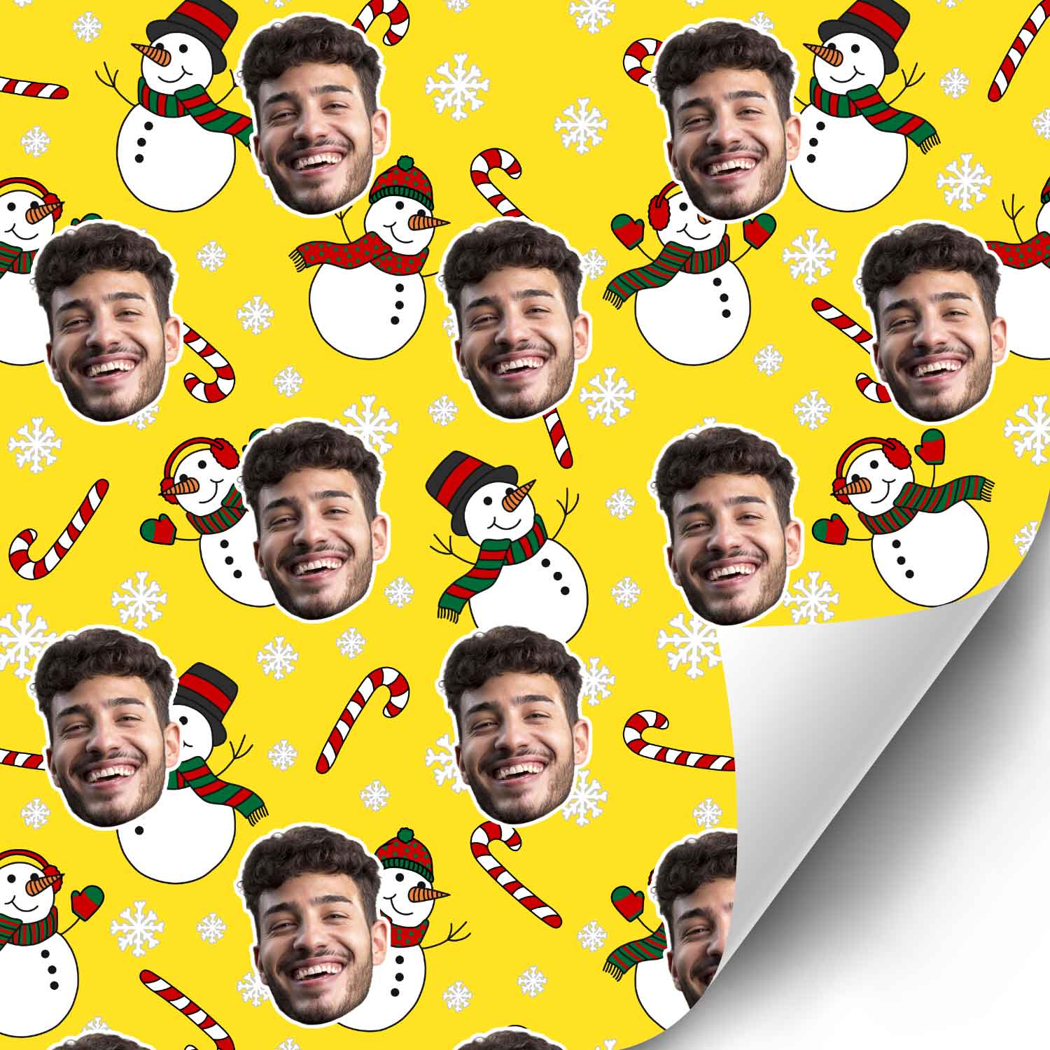 Snowman Me Personalised Christmas Wrapping Paper