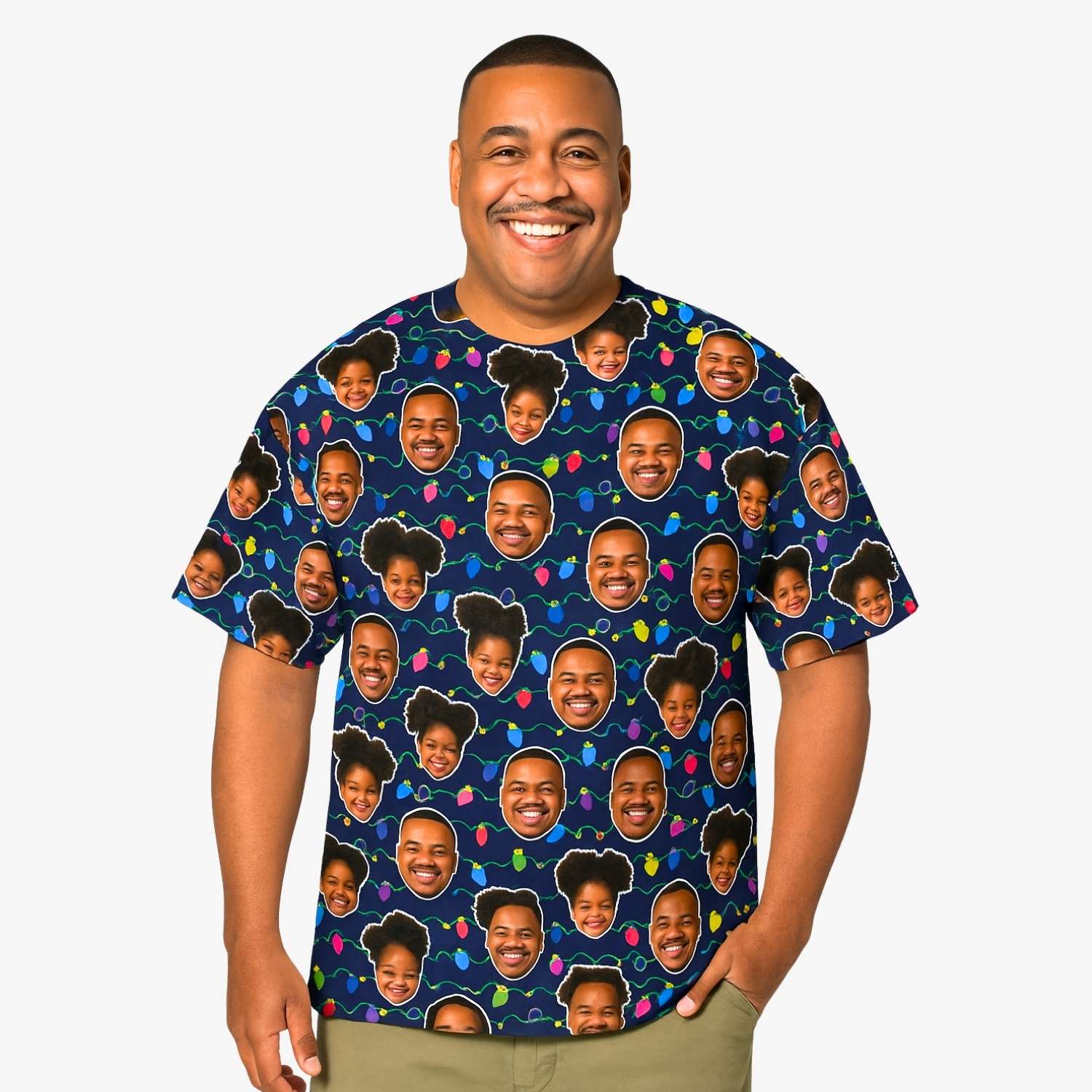 Christmas Lights Custom T-Shirt