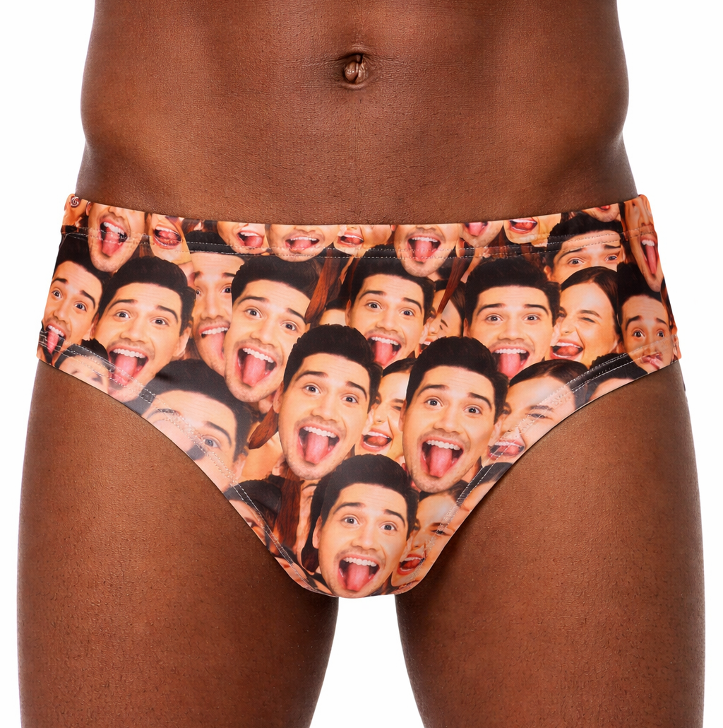 Face Mash Personalised Swim Trunks