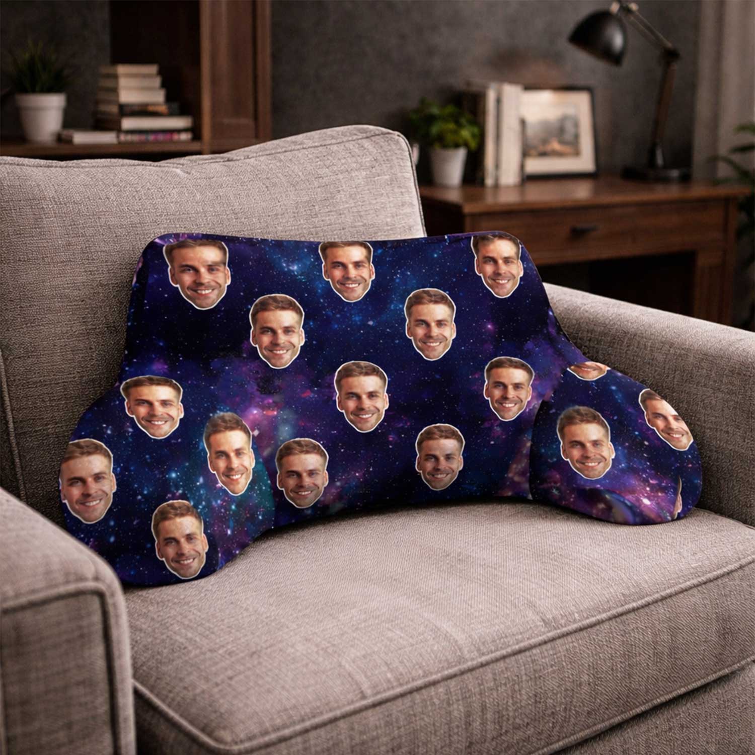 Personalised Space Galaxy Cuddle Cushion