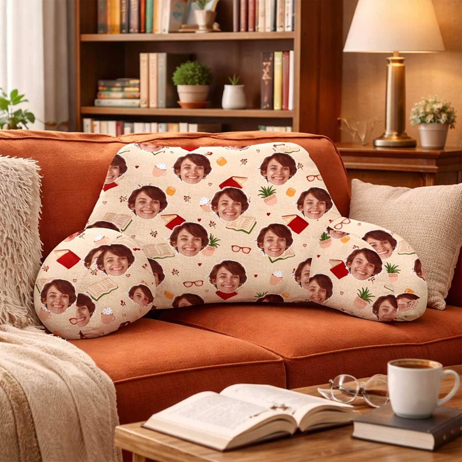 Personalised Bookworm Cuddle Cushion