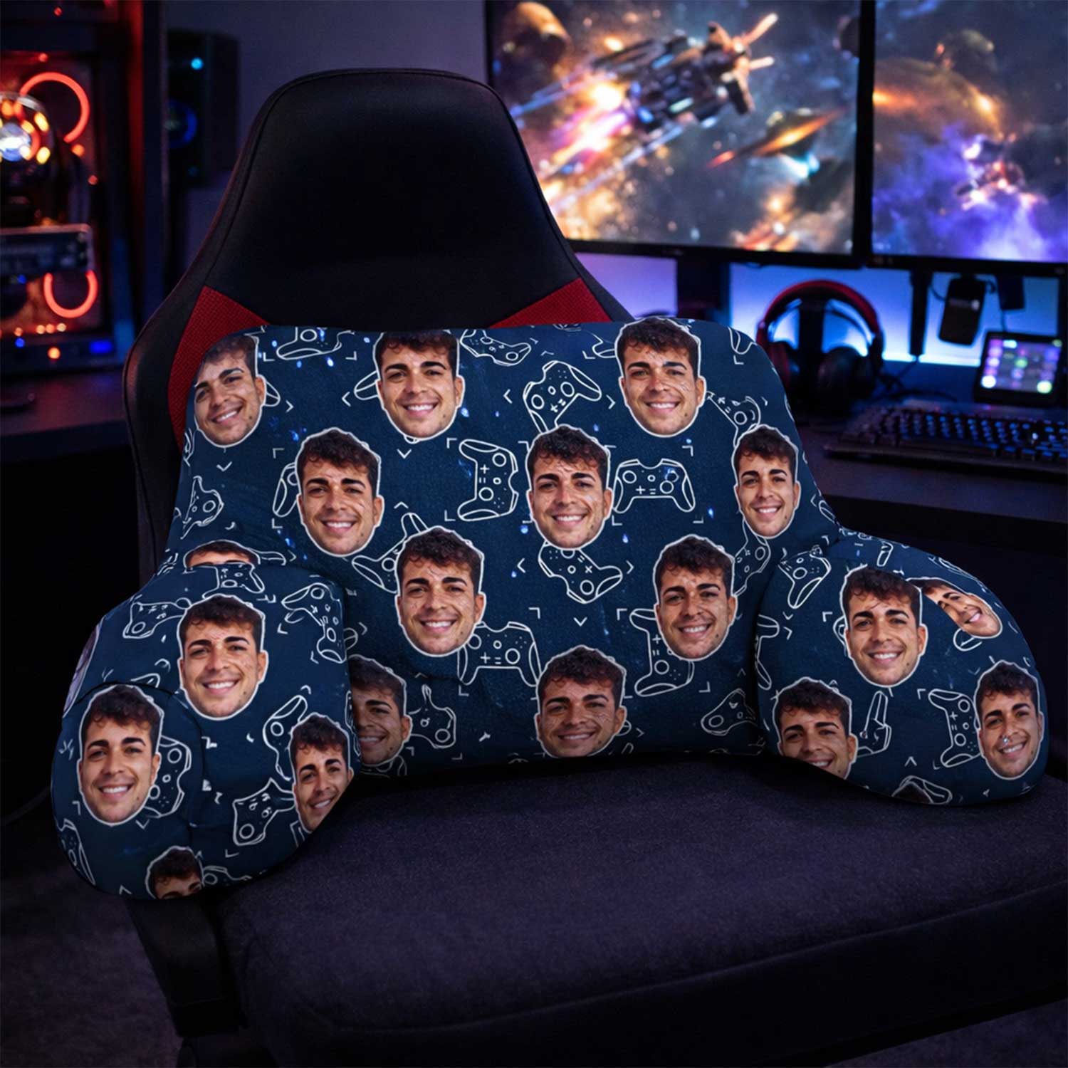 Personalised Gaming Cuddle Cushion