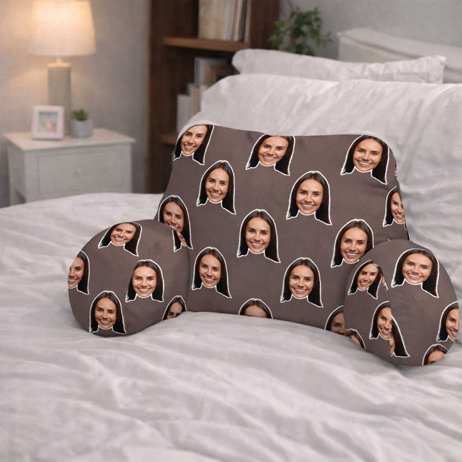 Personalised Face Pattern Cuddle Cushion