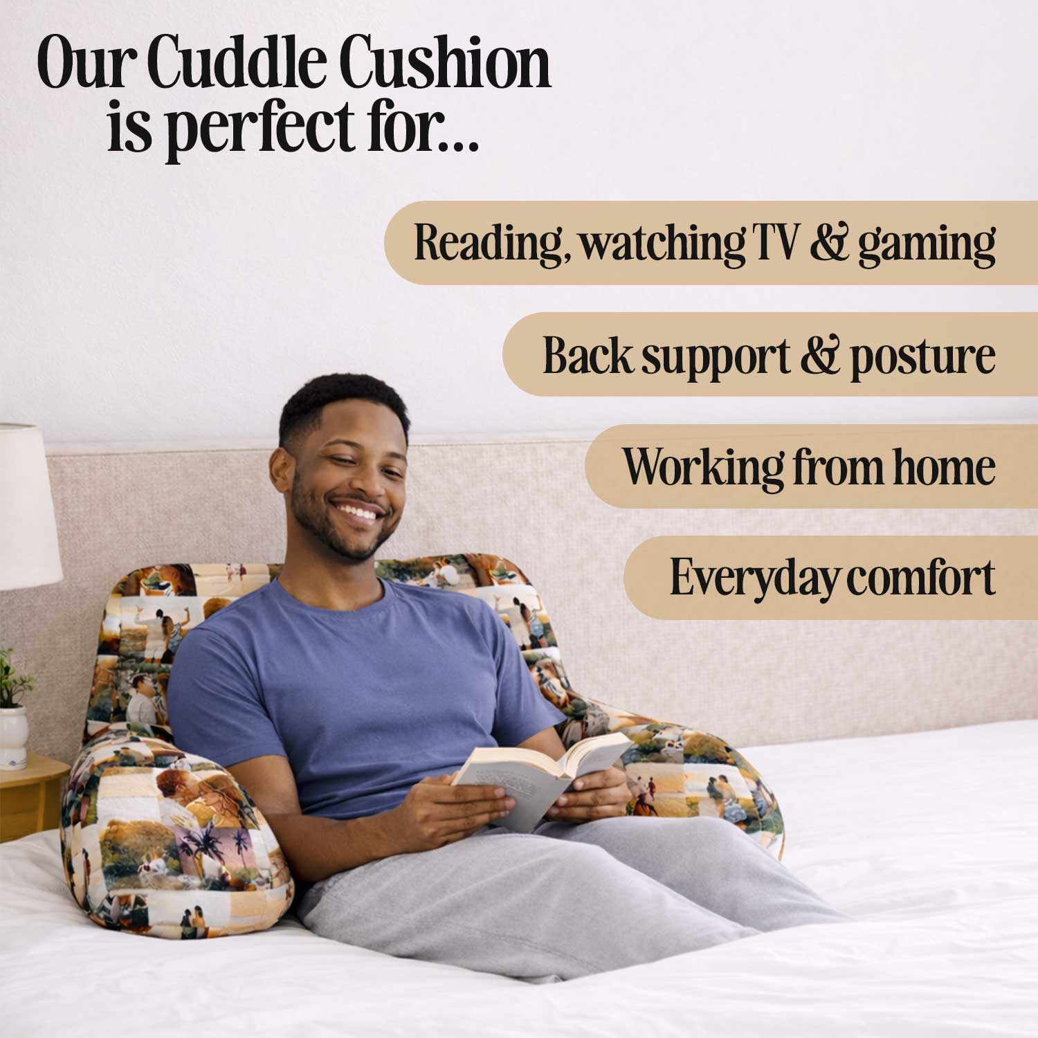Personalised Kids Dinosaur Cuddle Cushion