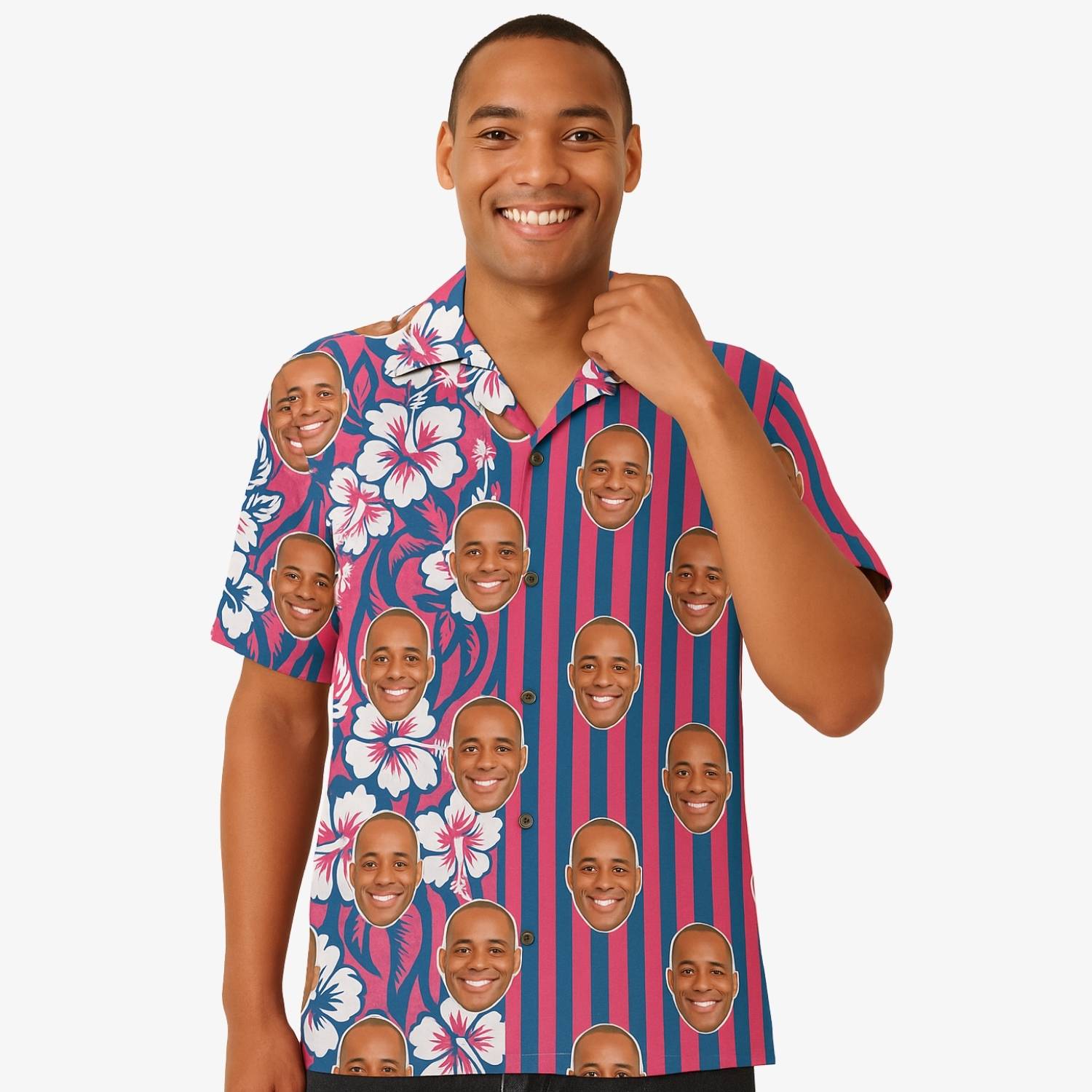 Custom Stripey Hawaiian Shirt