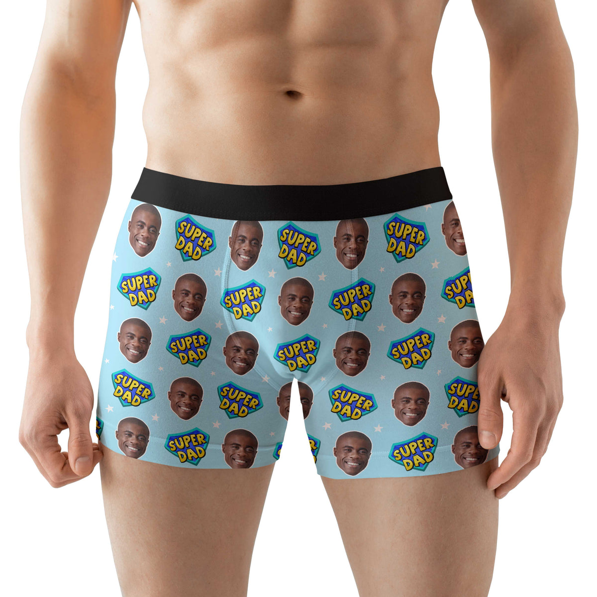 Dad Superhero Personalised Boxers
