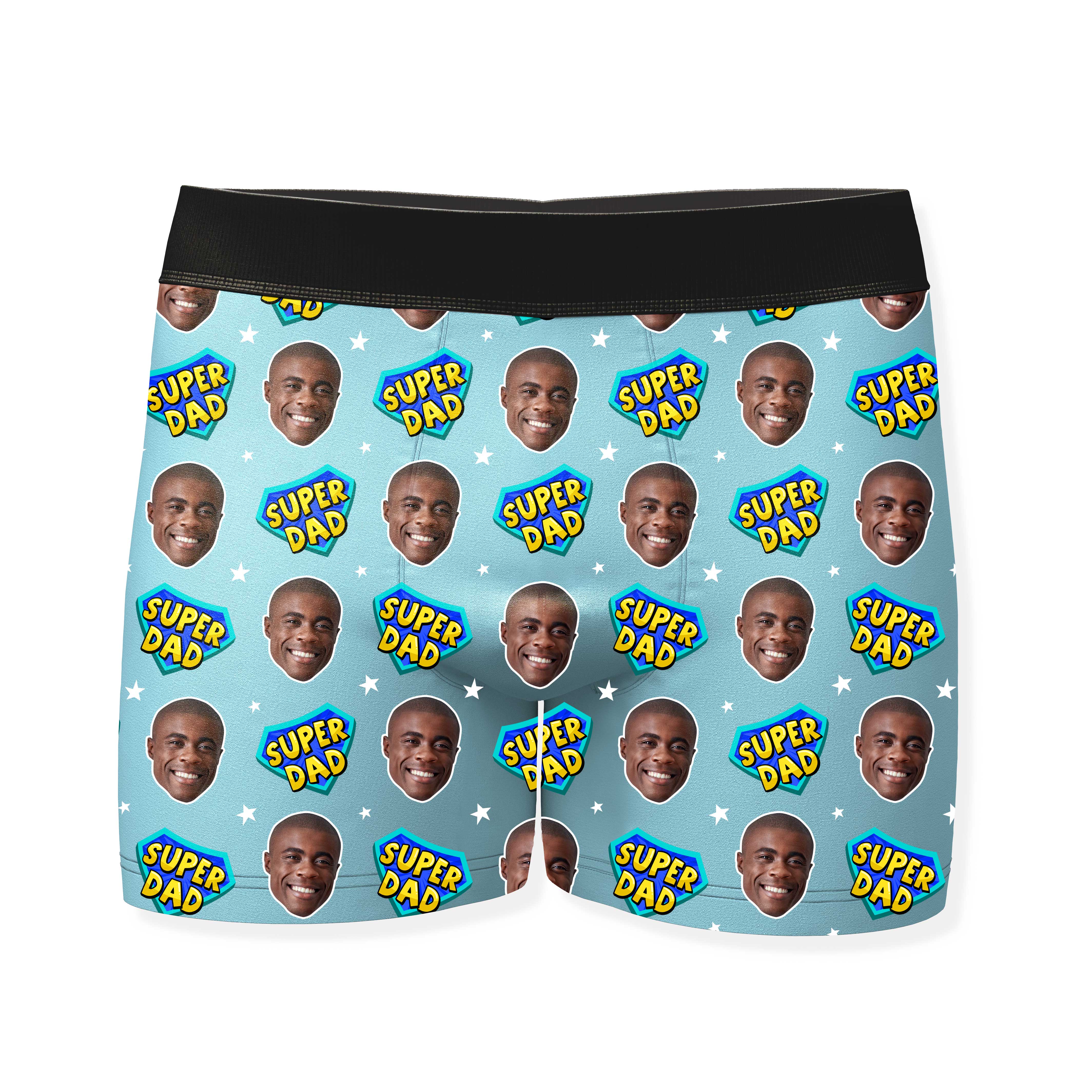 Dad Superhero Personalised Boxers