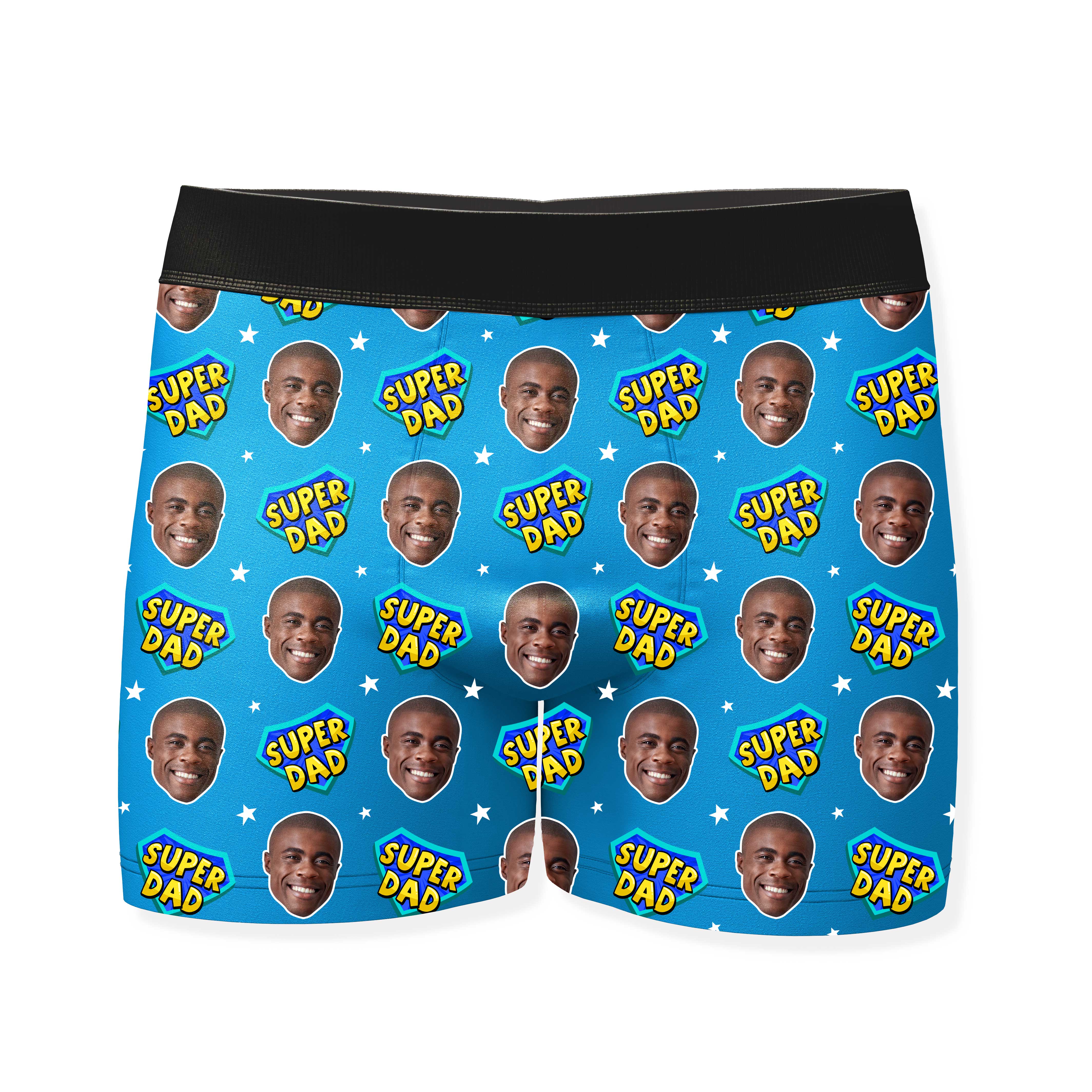 Dad Superhero Personalised Boxers