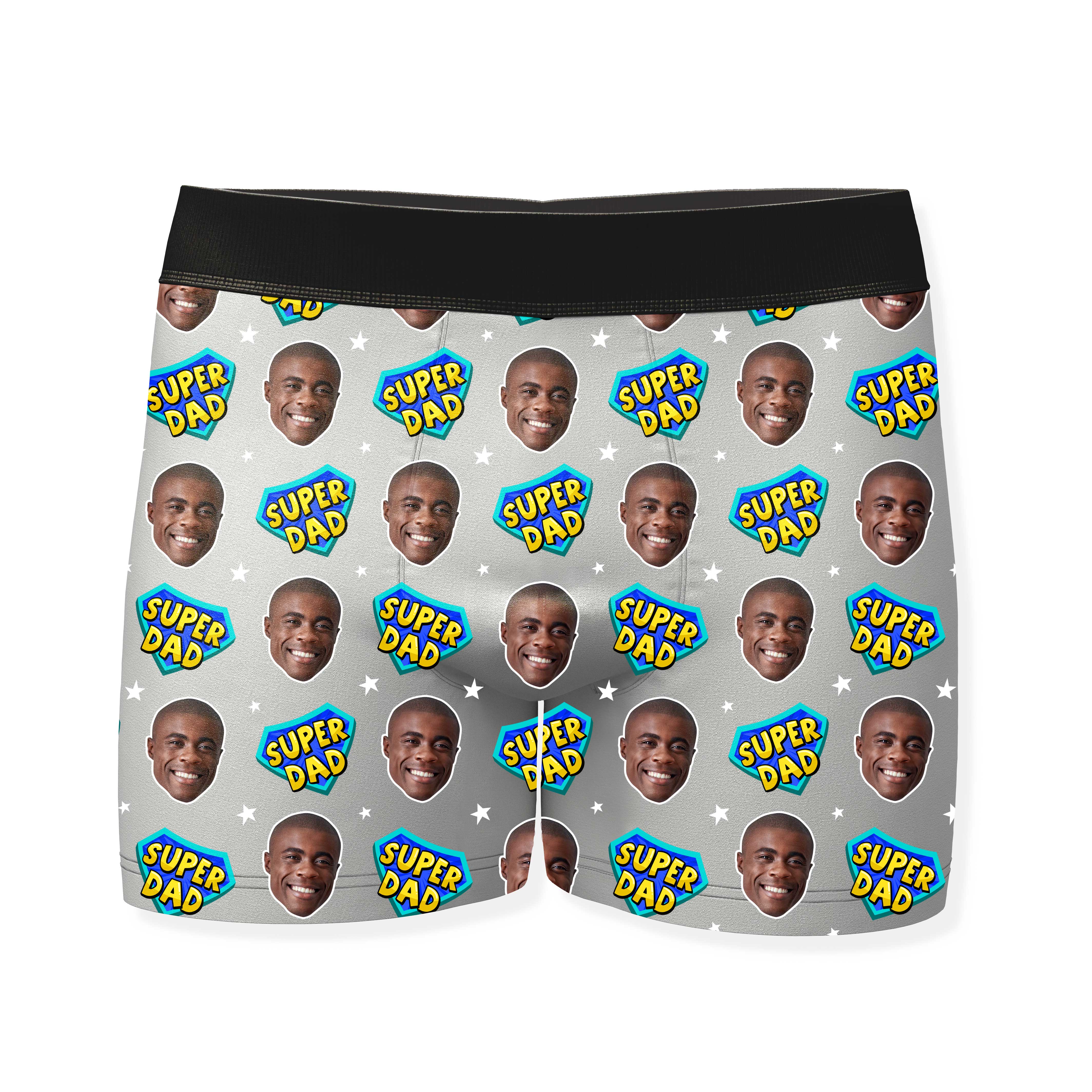 Dad Superhero Personalised Boxers