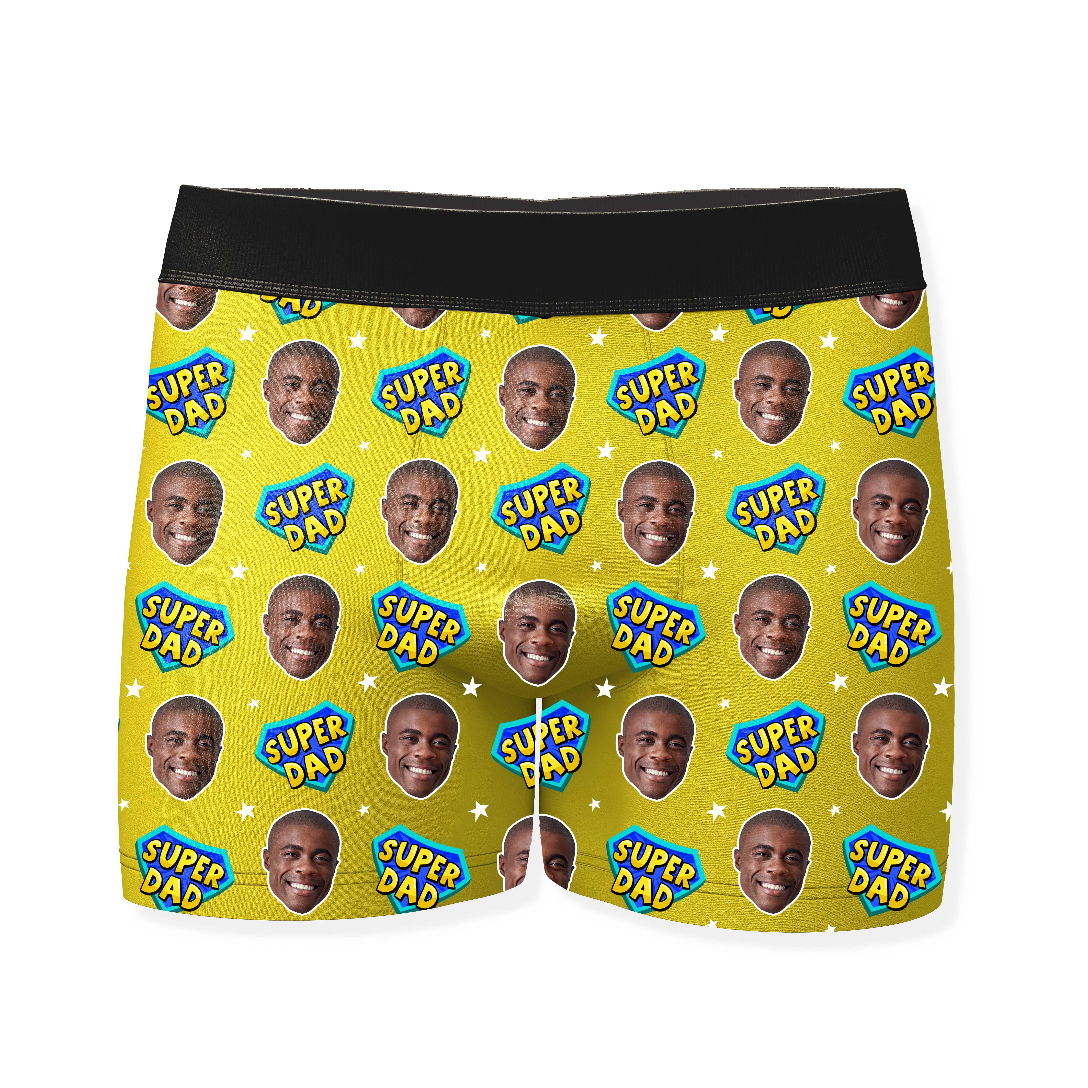 Dad Superhero Personalised Boxers