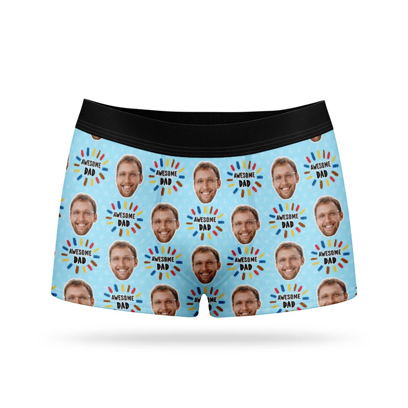 Awesome Dad Personalised Boxers