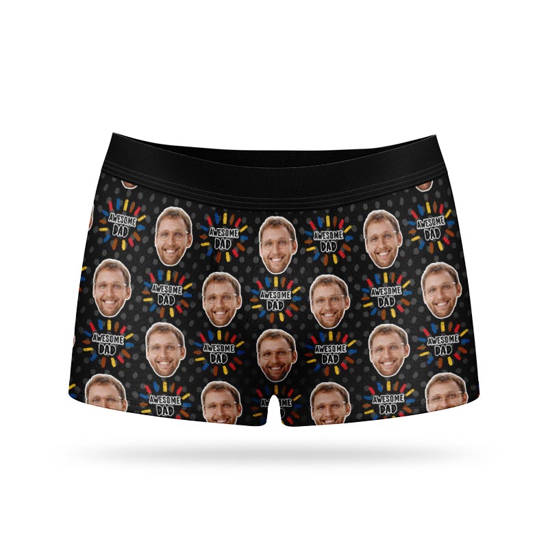 Awesome Dad Personalised Boxers