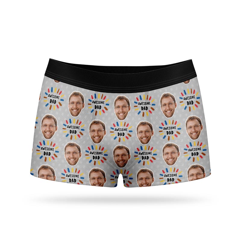 Awesome Dad Personalised Boxers
