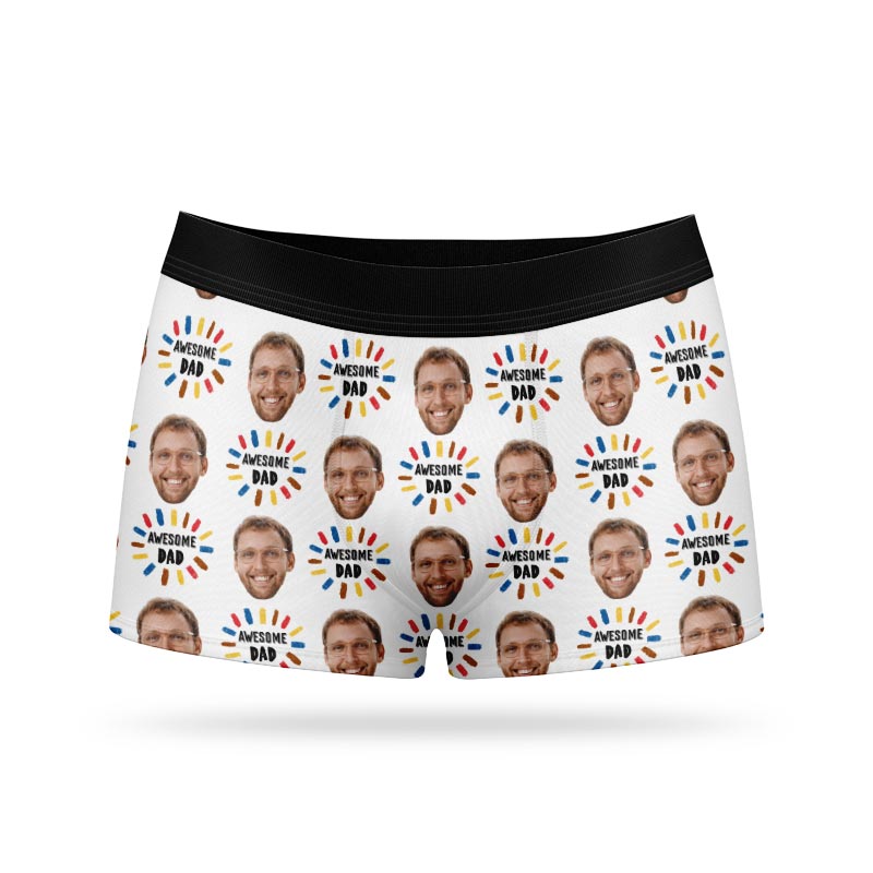 Awesome Dad Personalised Boxers