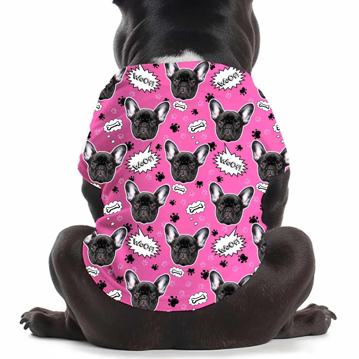 Woof Personalised Dog T Shirt