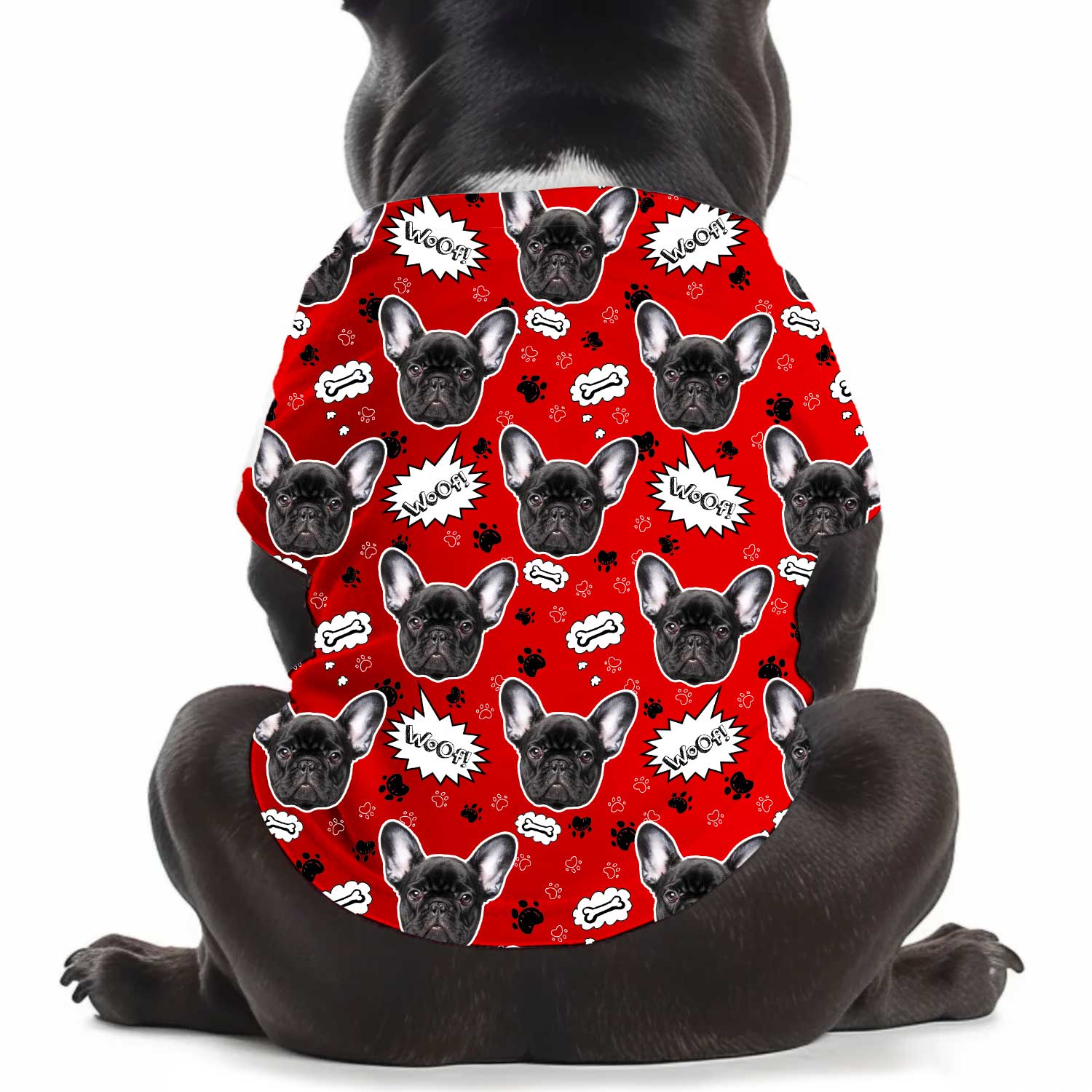 Woof Personalised Dog T Shirt