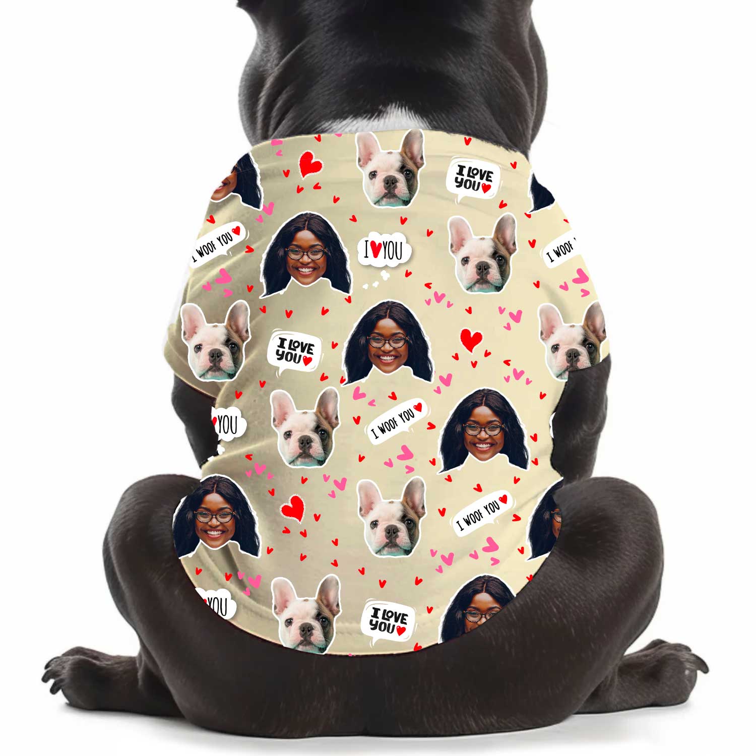 I Wuff You Personalised Dog T Shirt