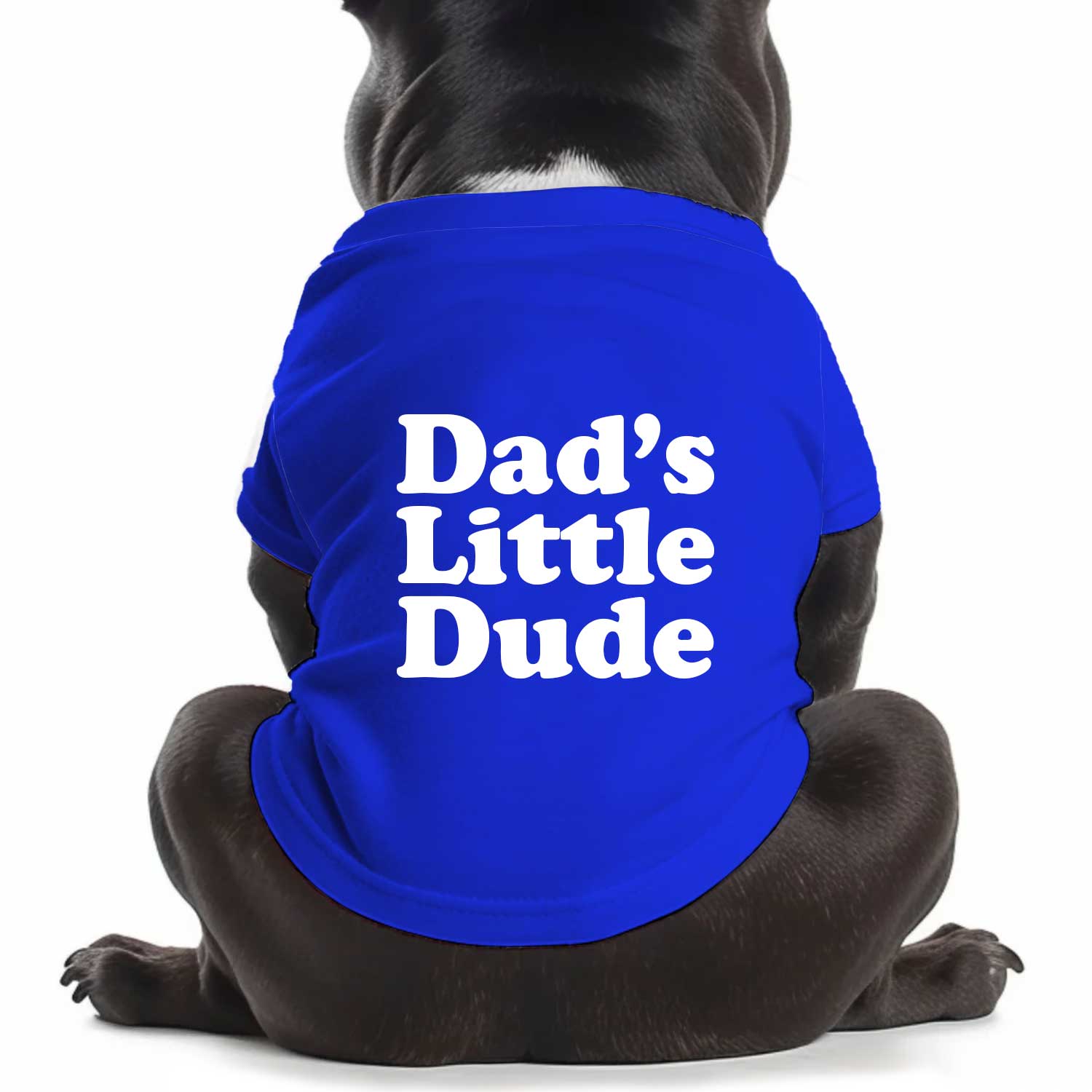Dad's Little Dude Dog T Shirt