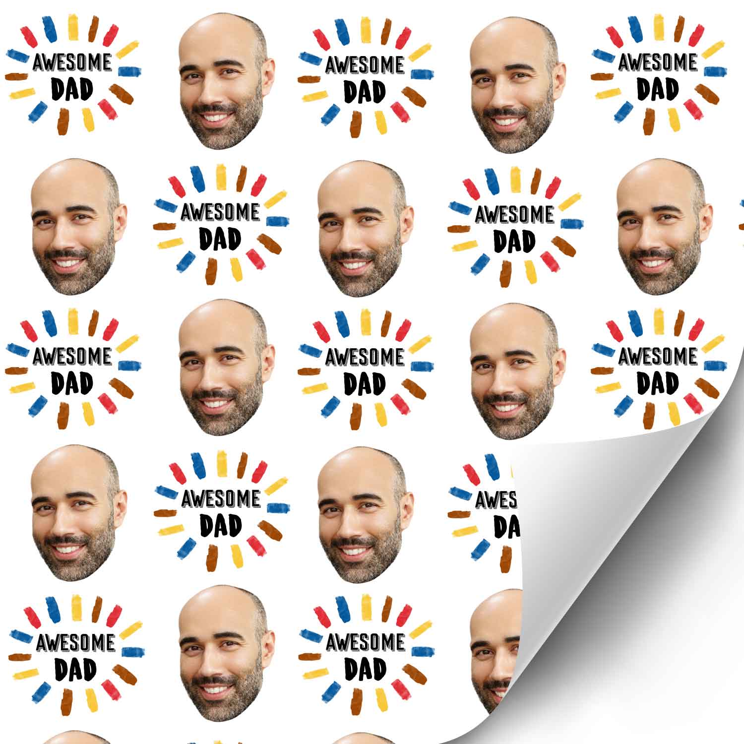 Awesome Dad Personalised Wrapping Paper