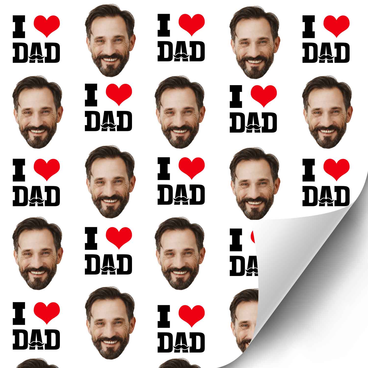I Love Dad Wrapping Paper