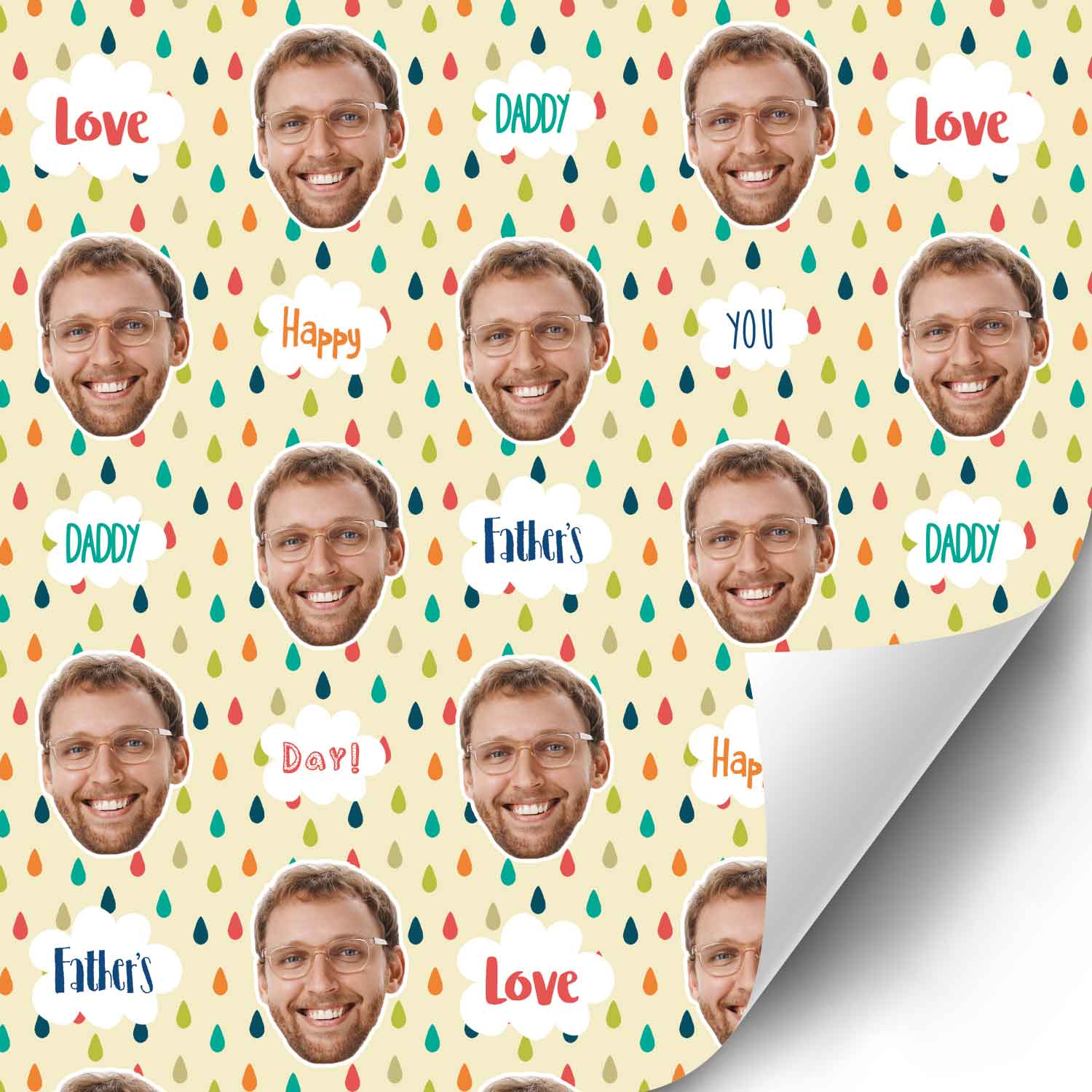 Love You Daddy Wrapping Paper