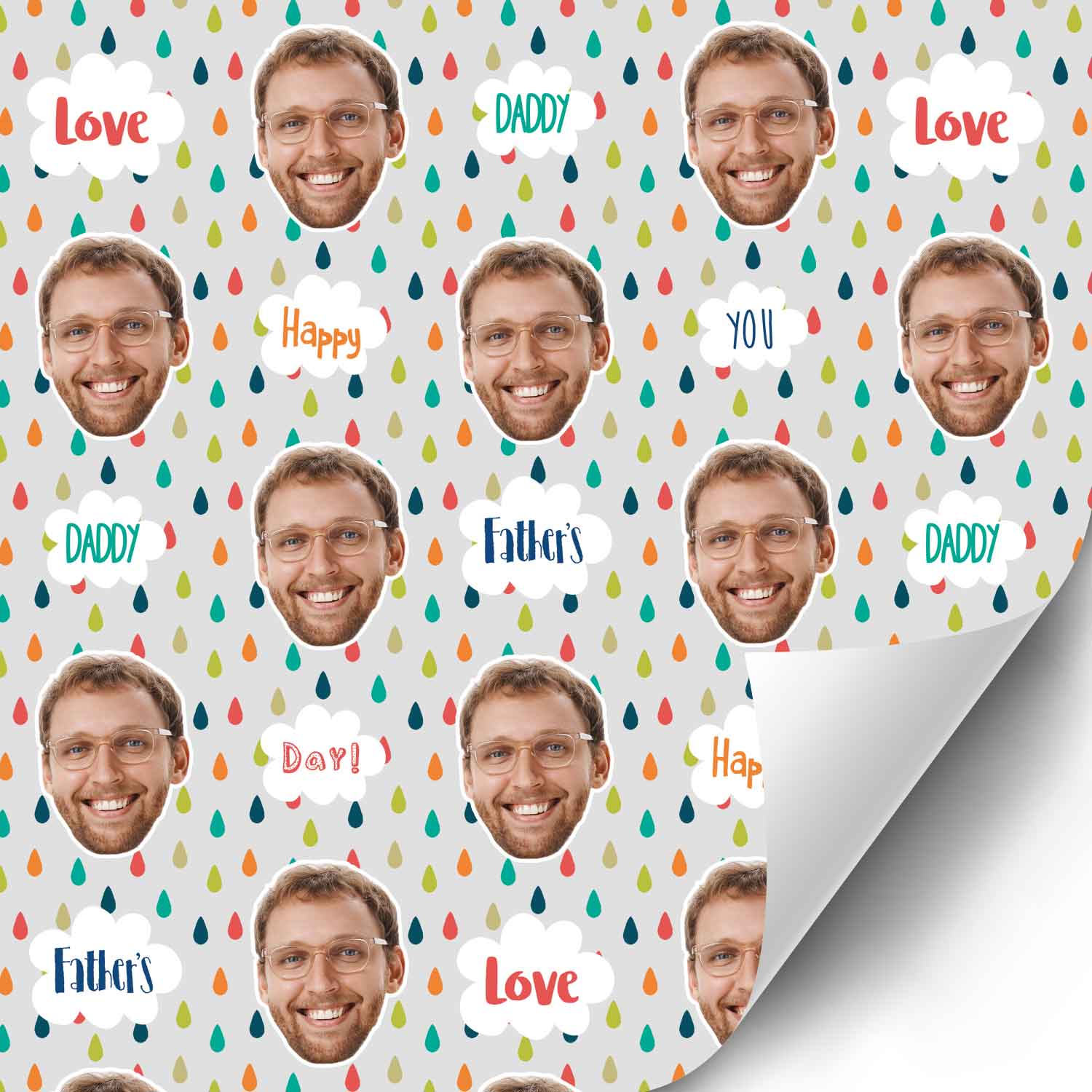 Love You Daddy Personalised Father's Day Wrapping Paper
