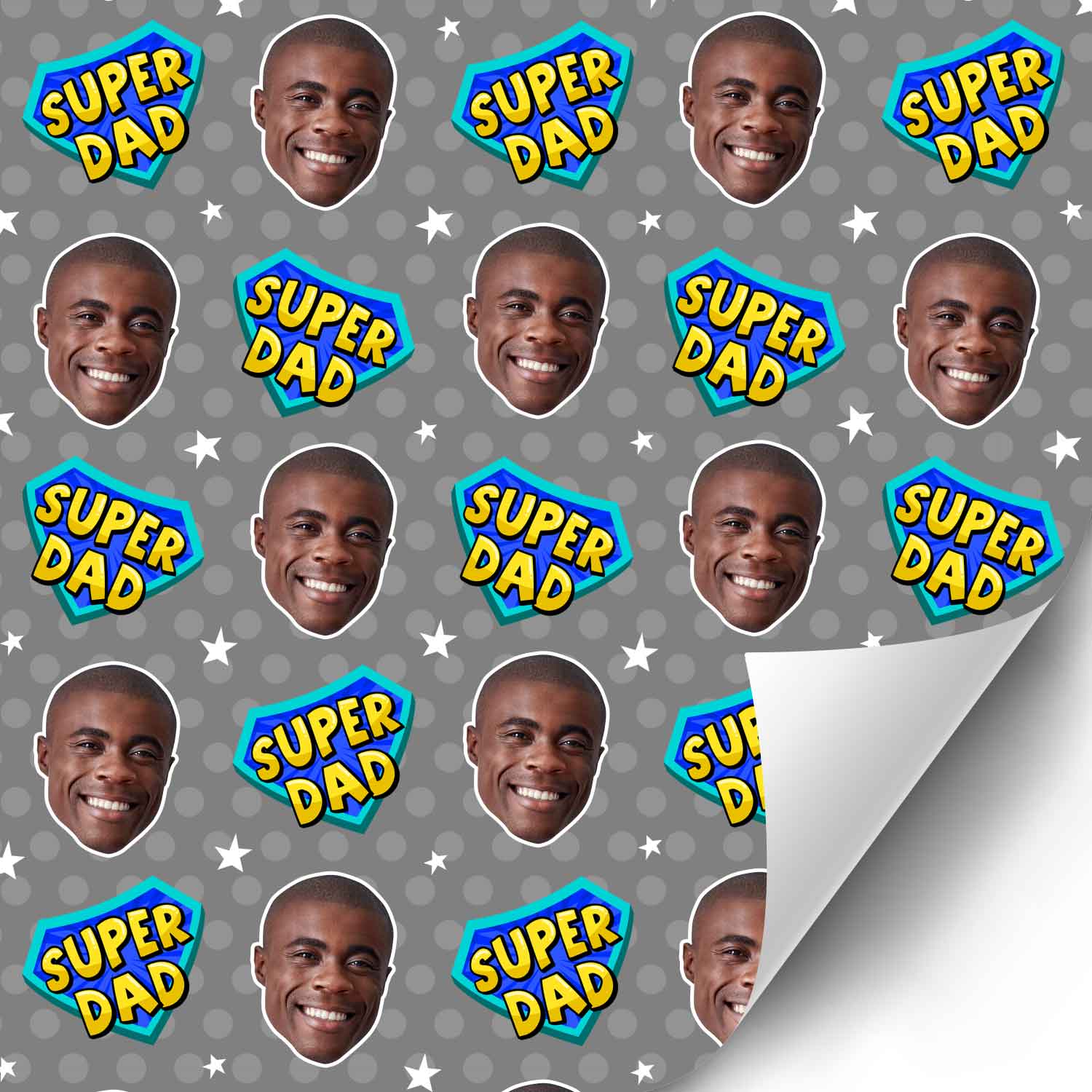 Super Dad Personalised Wrapping Paper