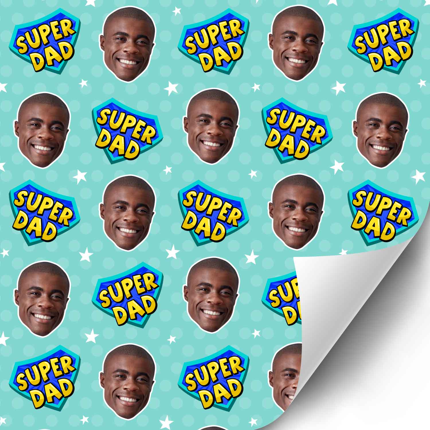 Super Dad Personalised Wrapping Paper