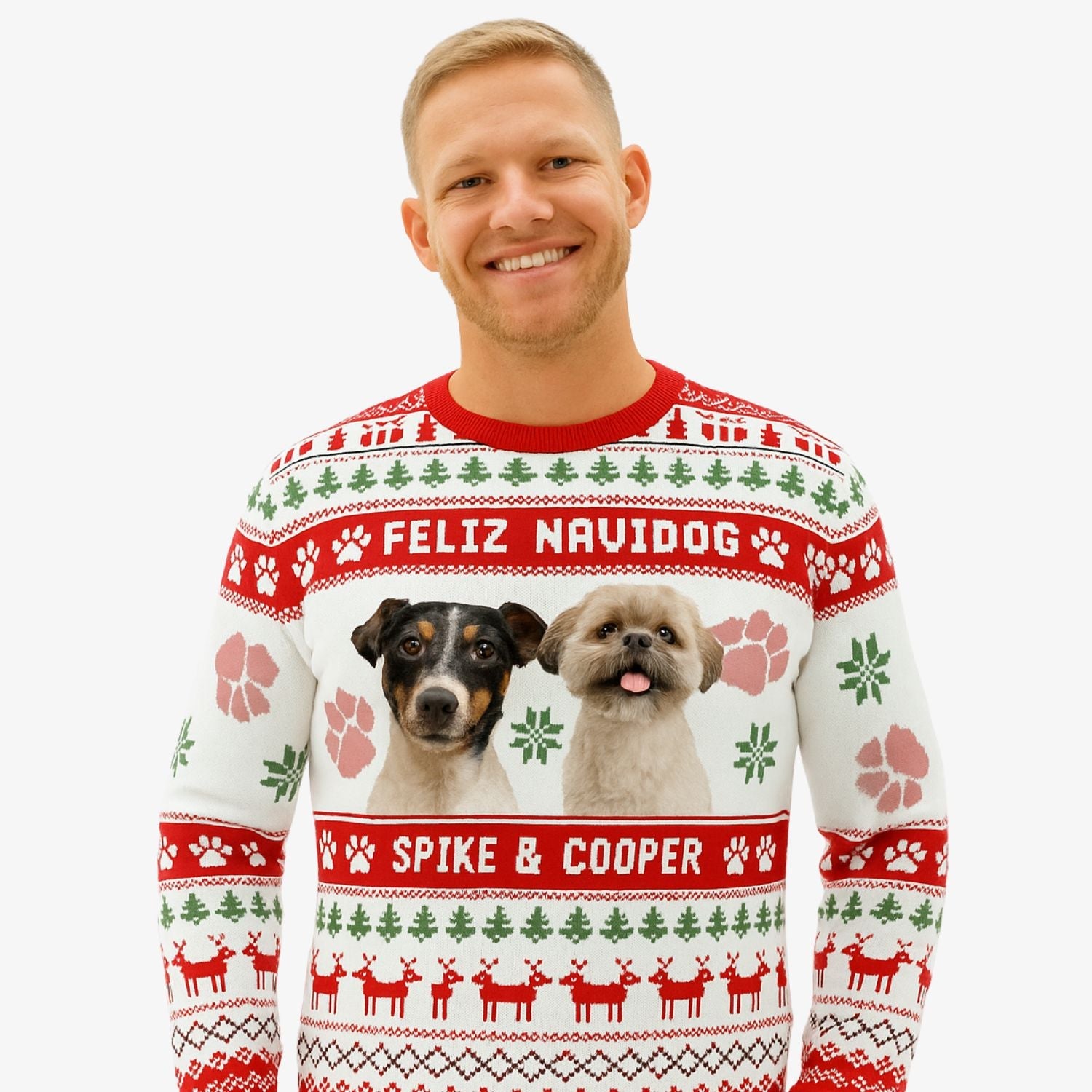 Feliz Navidog Personalised Christmas Jumper