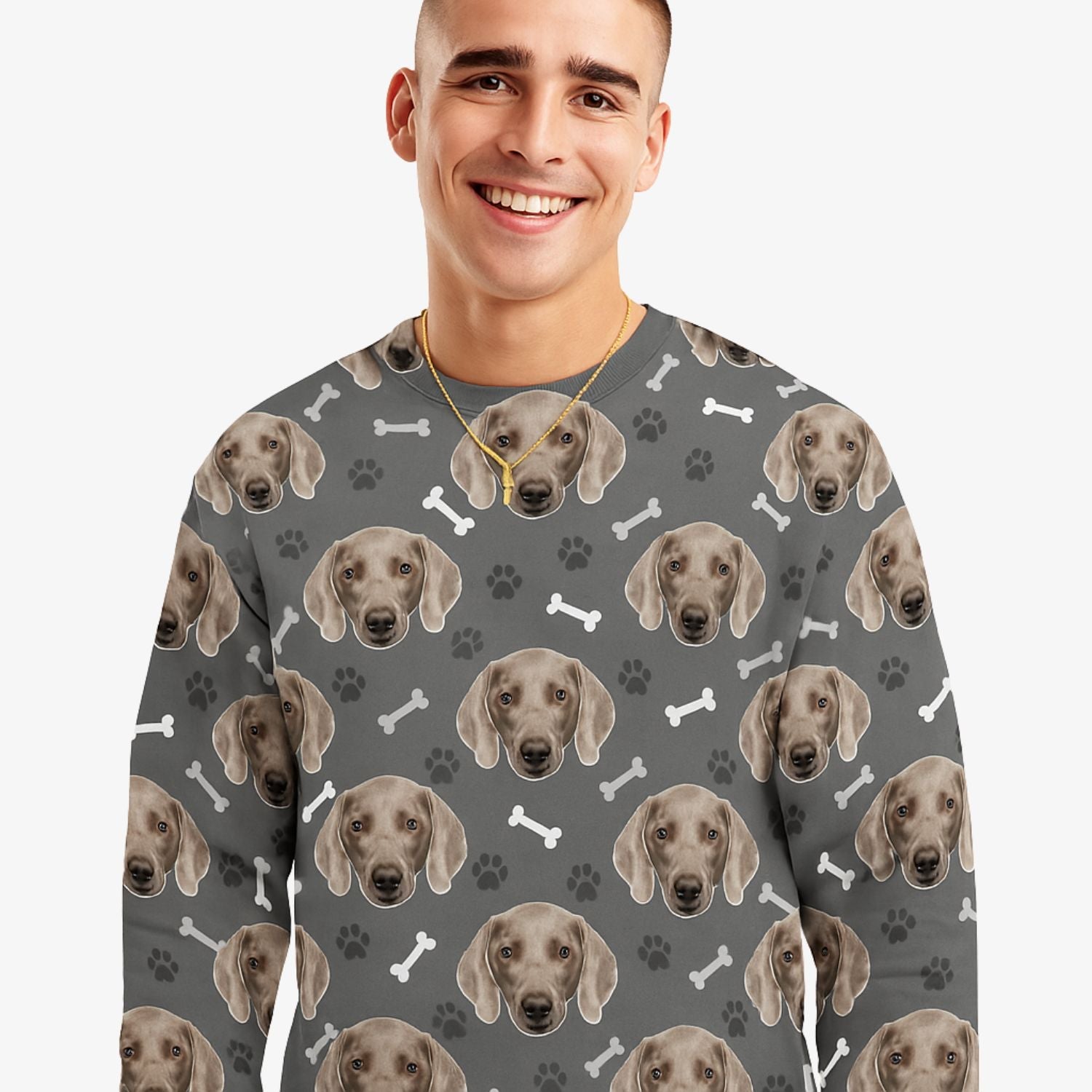 Dogsy Pattern Personalised Sweatshirt