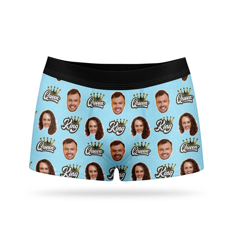 King & Queen Personalised Boxers