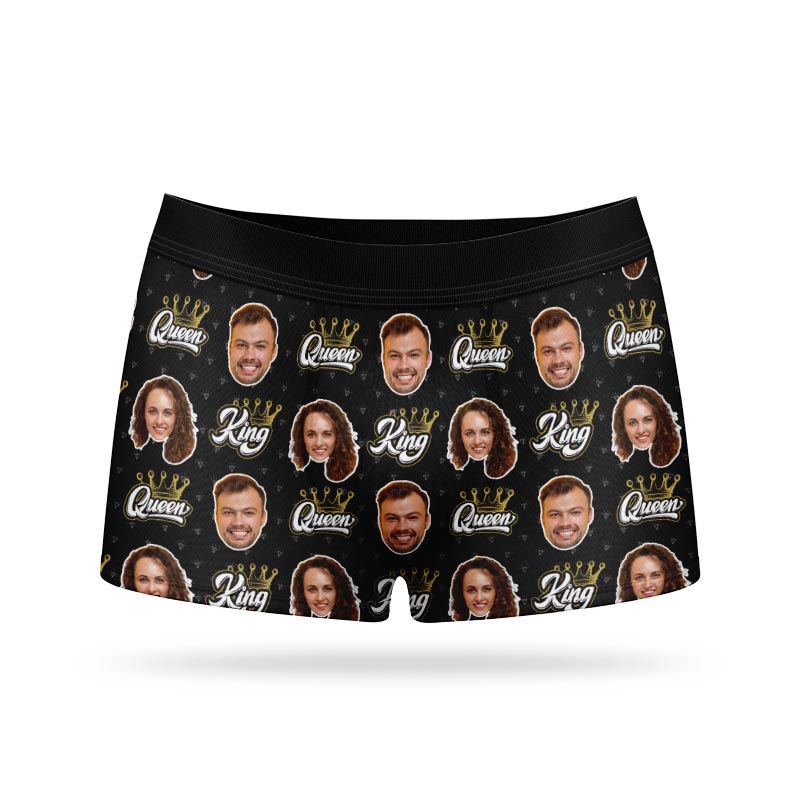 King & Queen Personalised Boxers