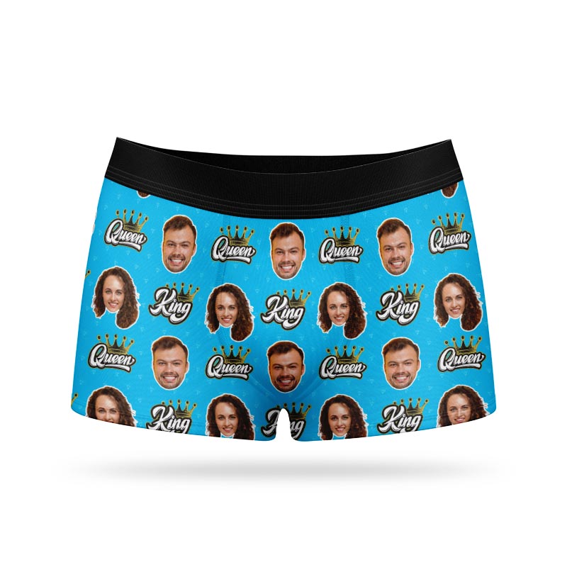 King & Queen Personalised Boxers