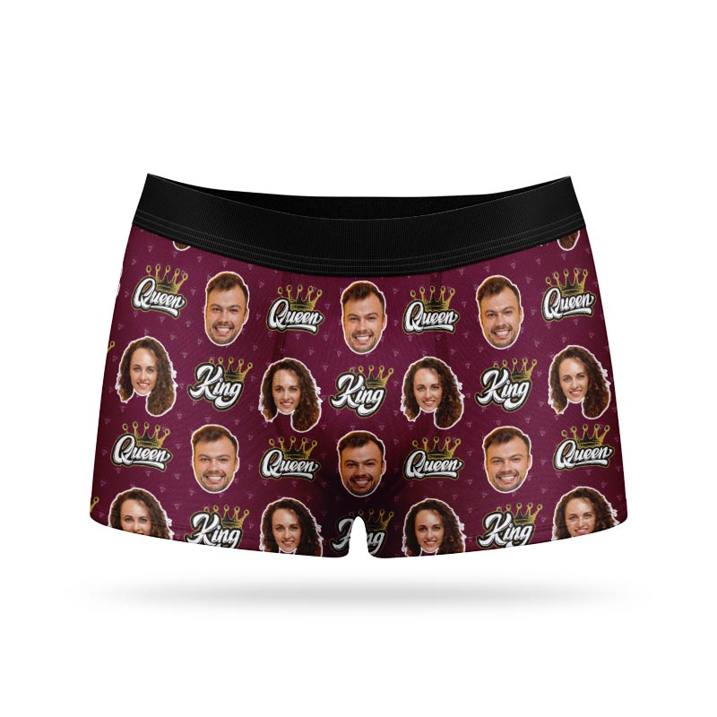 King & Queen Personalised Boxers