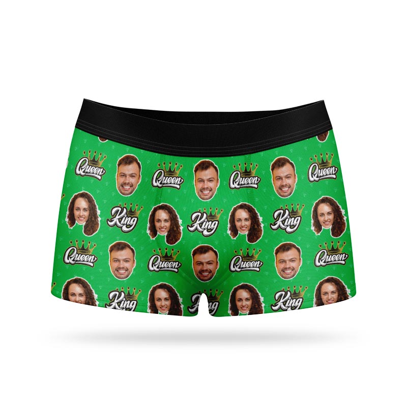 King & Queen Personalised Boxers