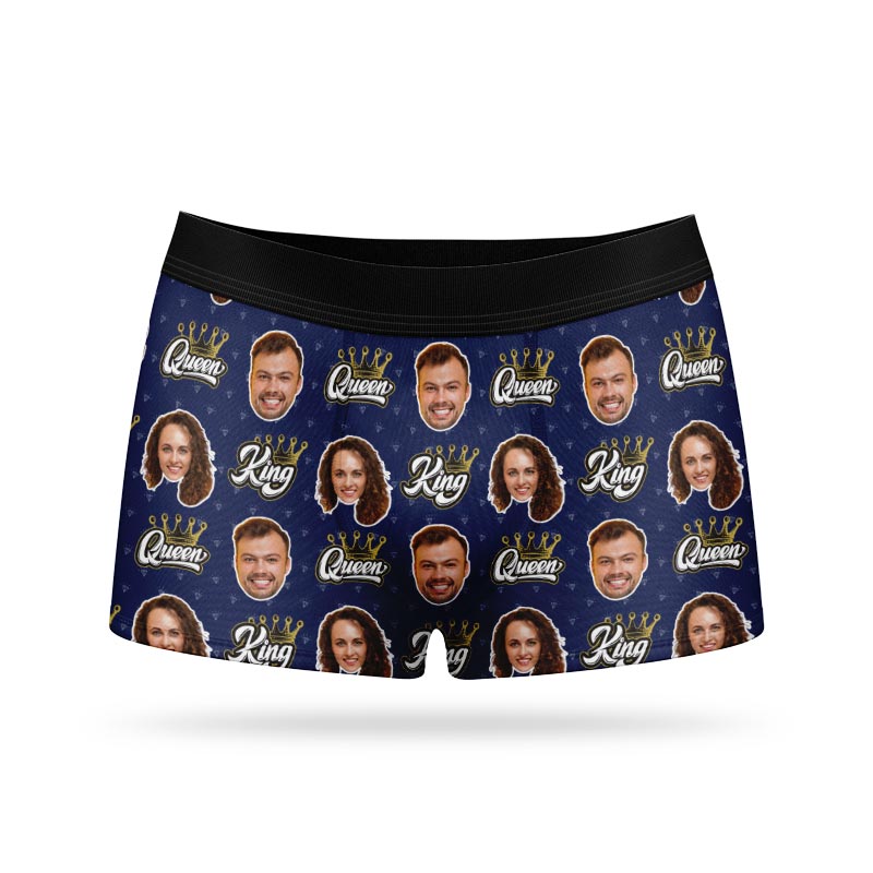 King & Queen Personalised Boxers