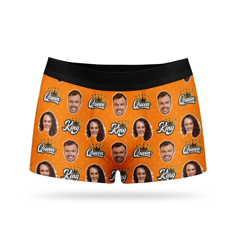 King & Queen Personalised Boxers