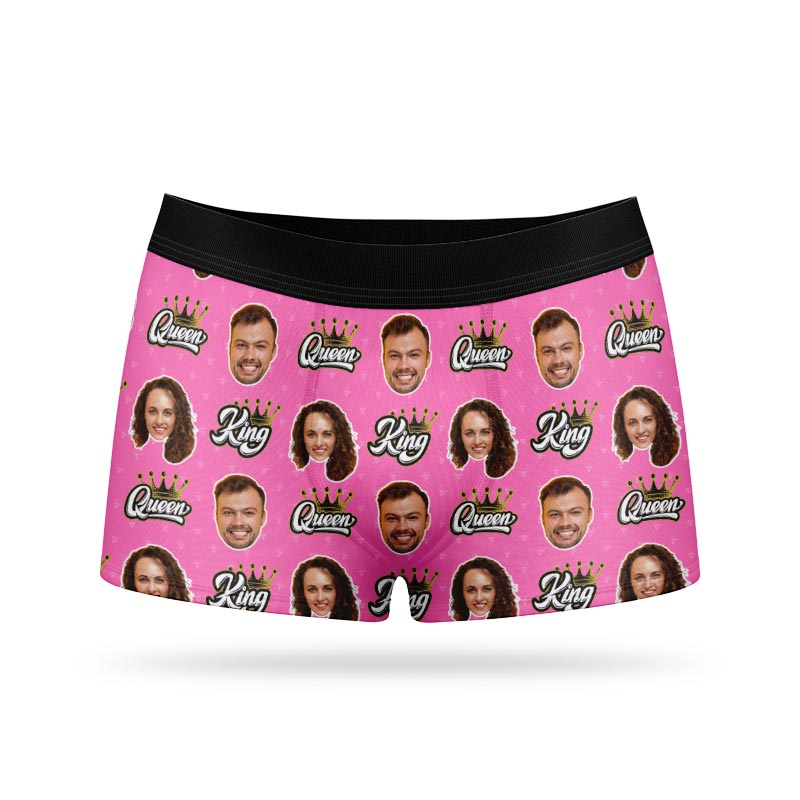 King & Queen Personalised Boxers